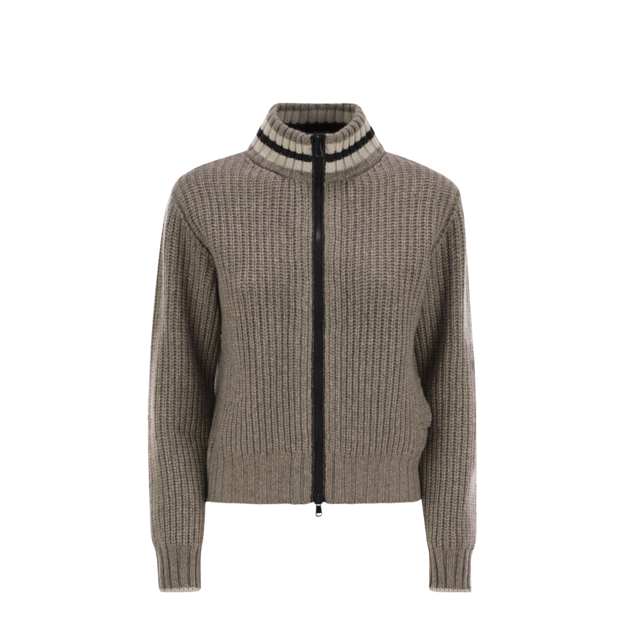 Cashmere Cardigan with Shiny Trims