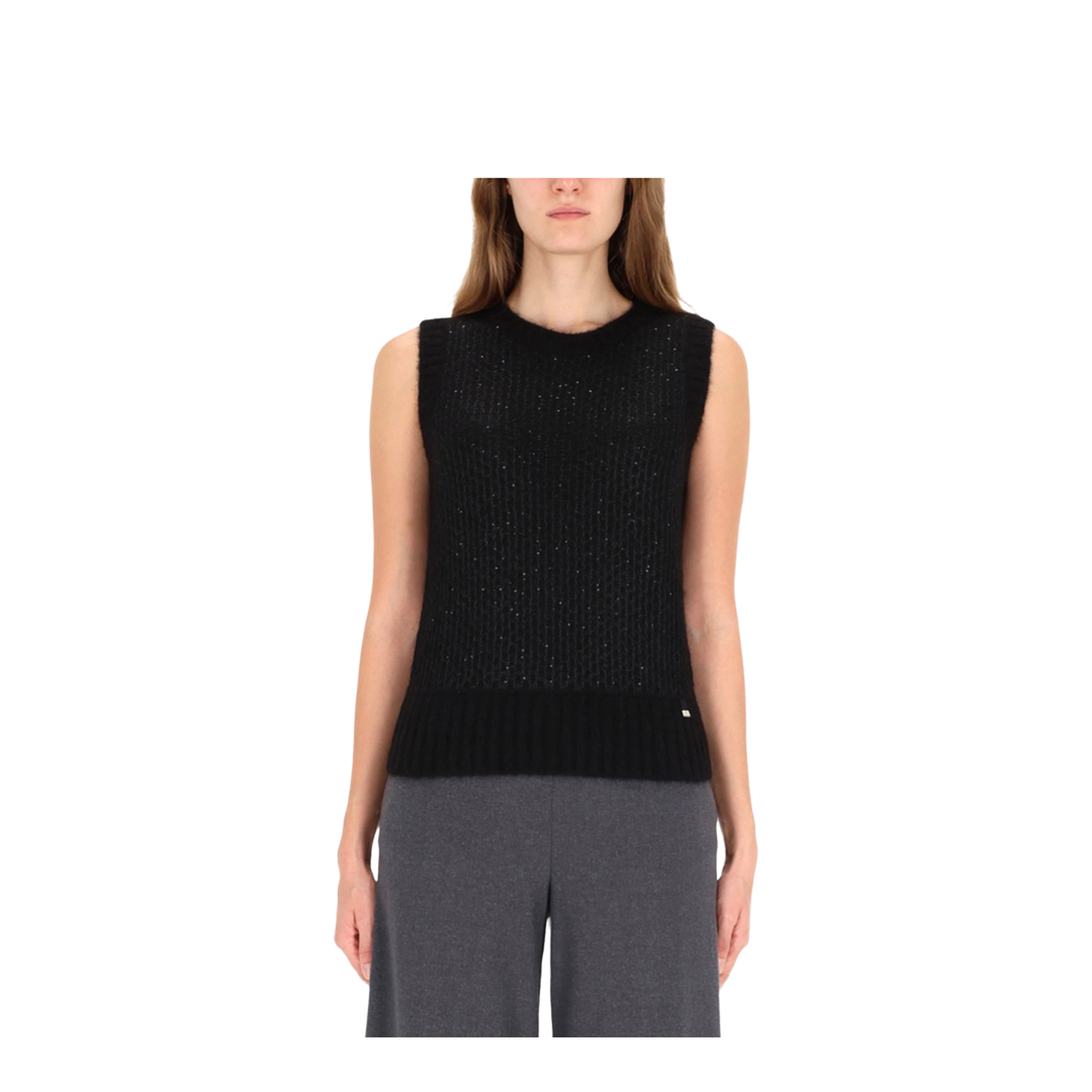 Metallic Effect Sequined Vest