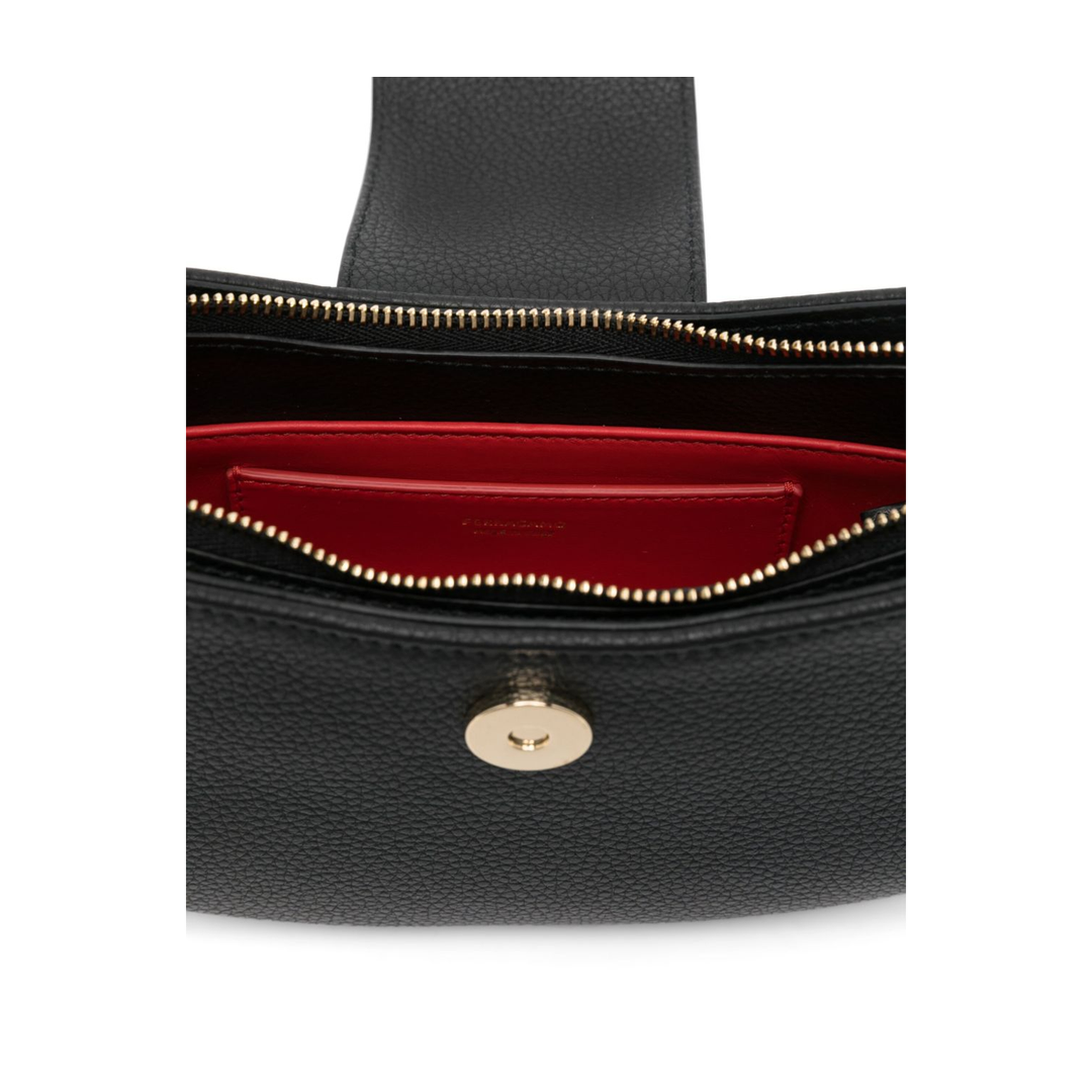 Minibag Double Gancino Small Leather Goods Black