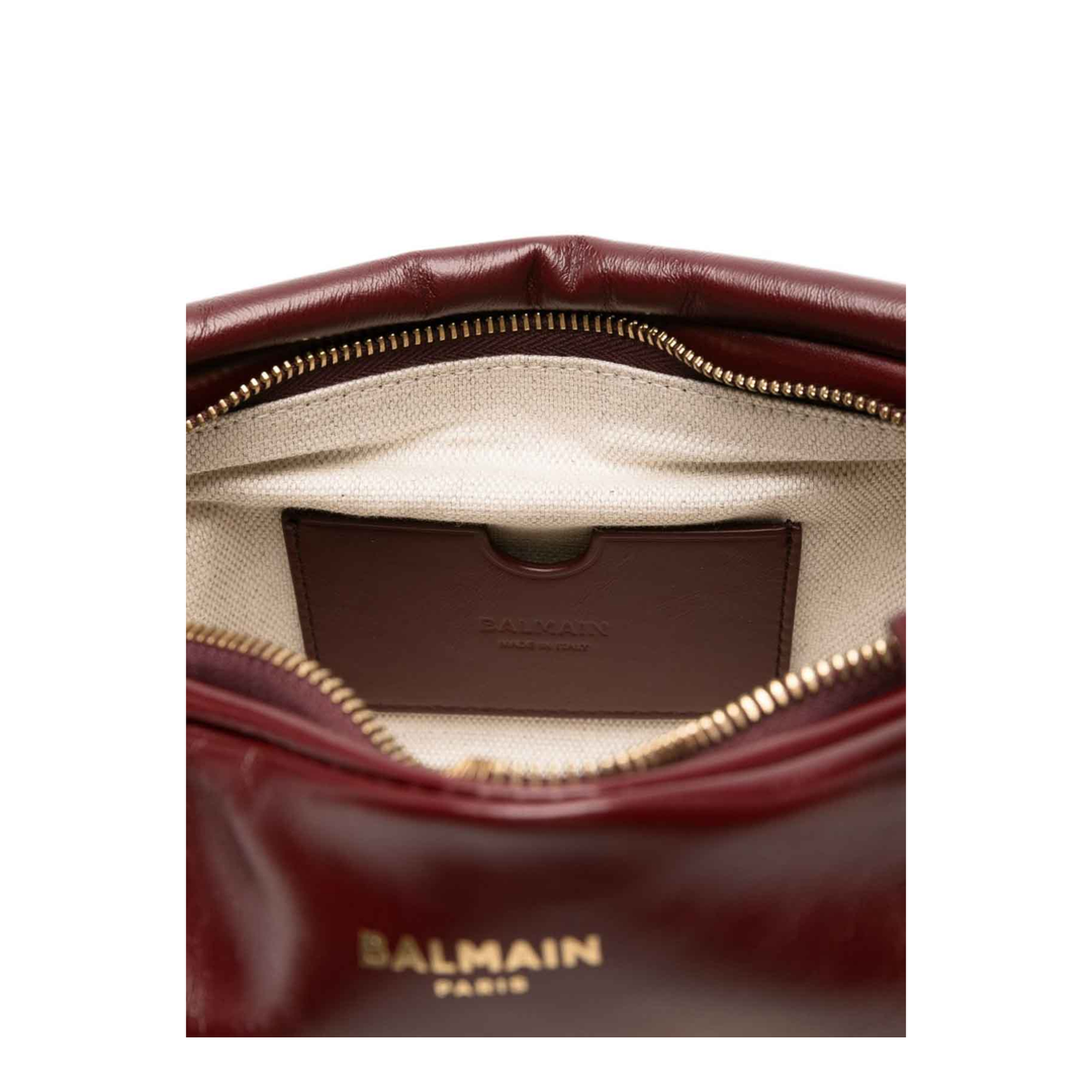 Sync Medium Leather Shoulder Bag - Bordeaux - Blush Lux