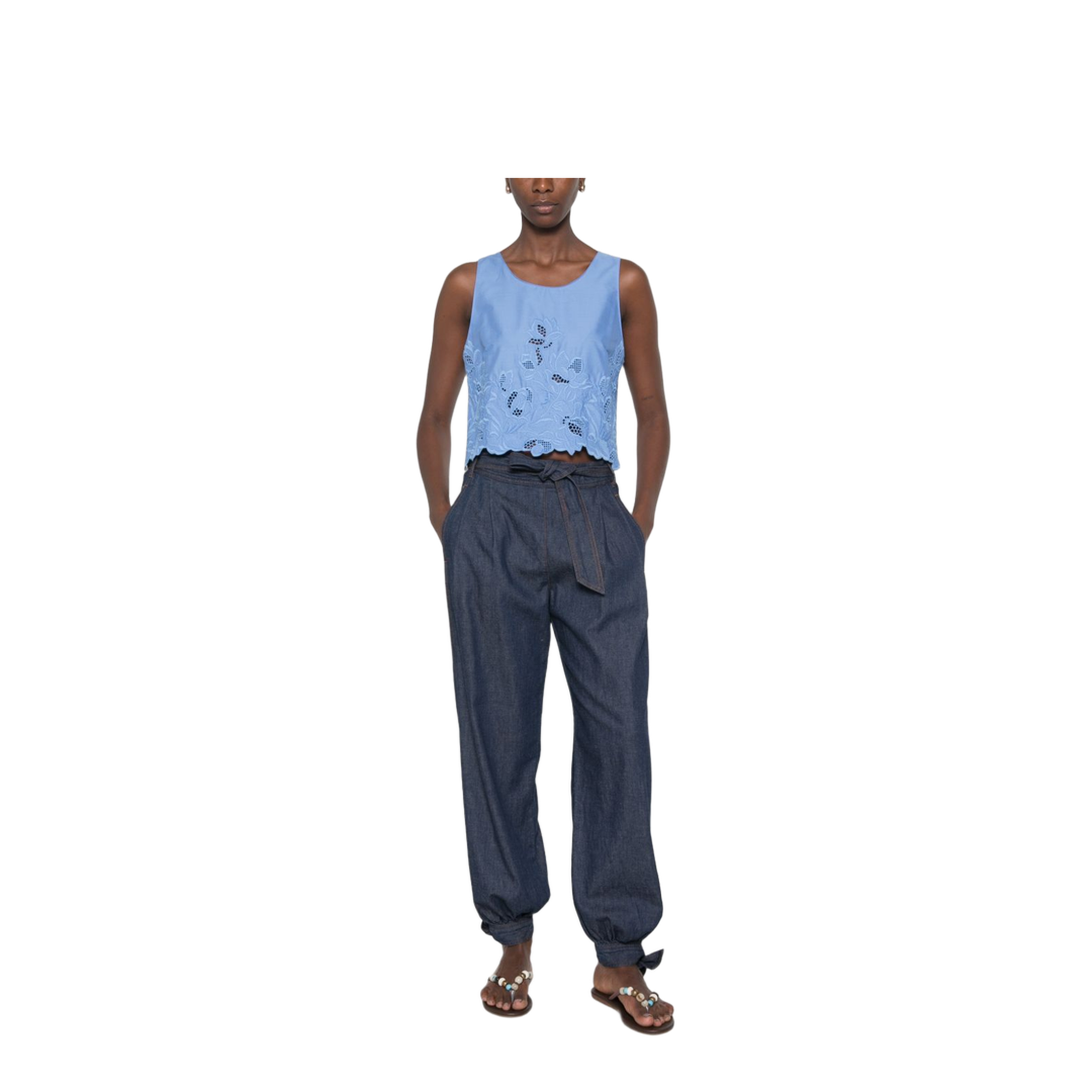 MAYFEYR - Ermanno Scervino - Top Light Blue - D484L304KDK74037