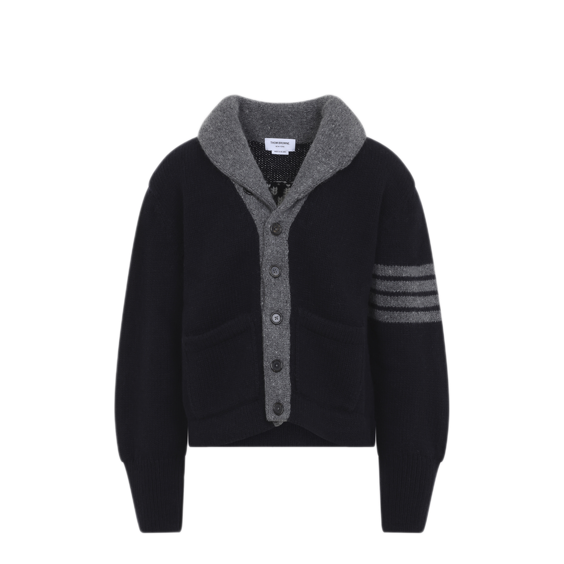 MAYFEYR - Thom Browne - Jersey Collar Cardigan - MKJ146BY1047415