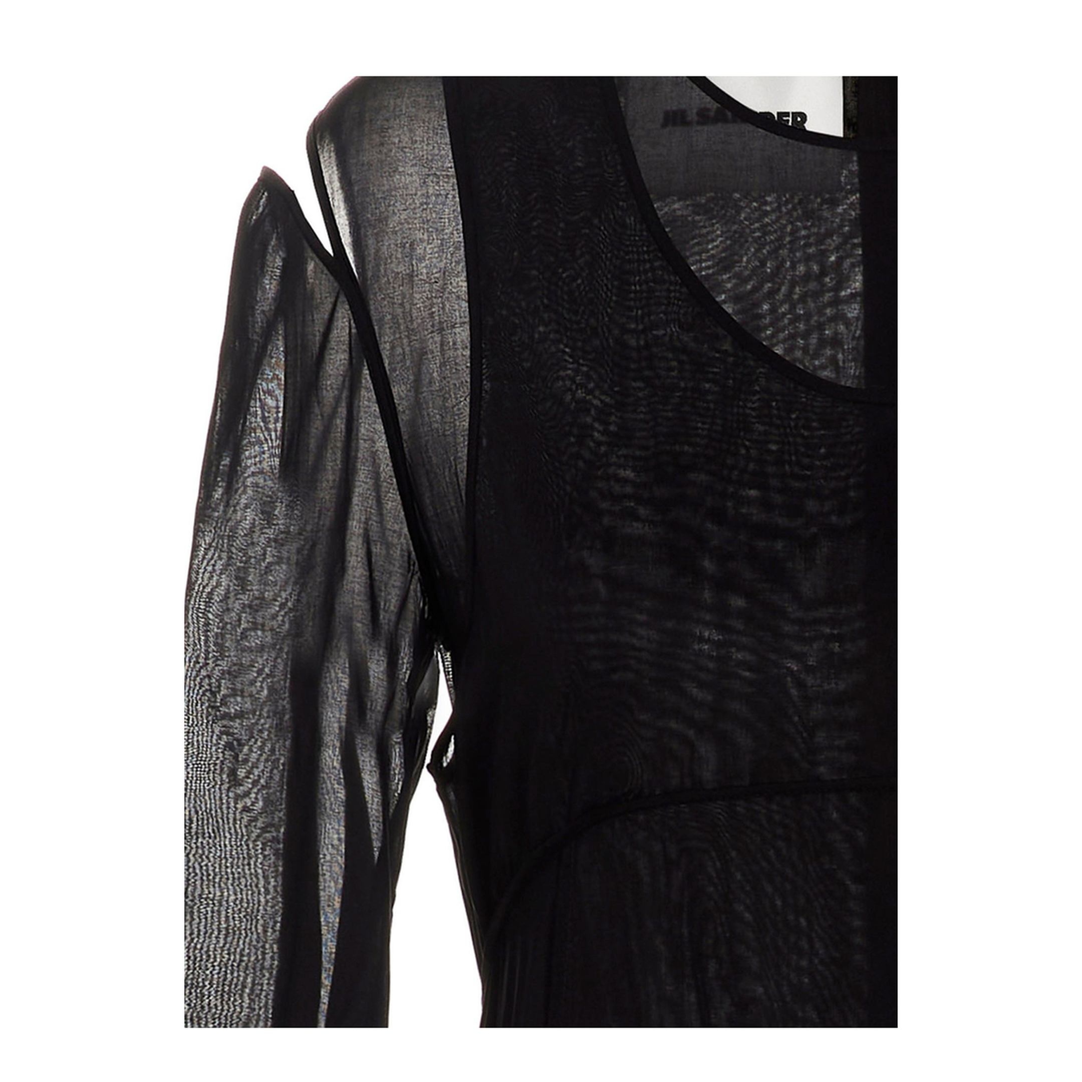 Pleated Skirt Dress Black