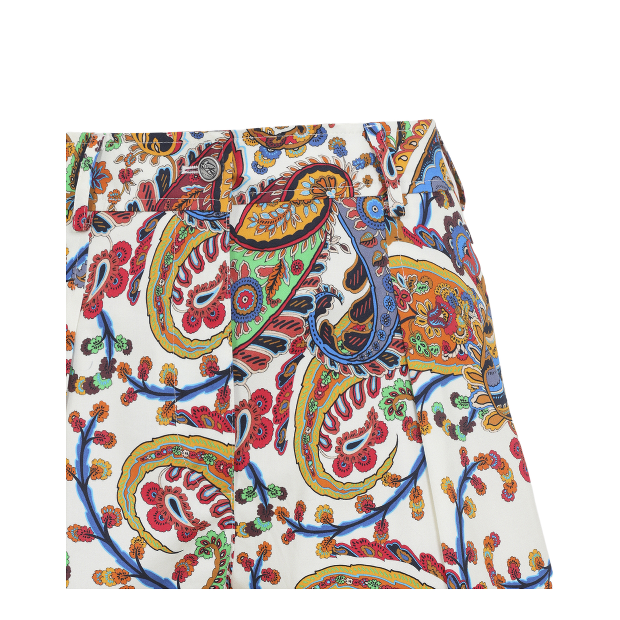MAYFEYR - Etro - Pleated Shorts With Back Patch Pockets - WREB001299SAEH1