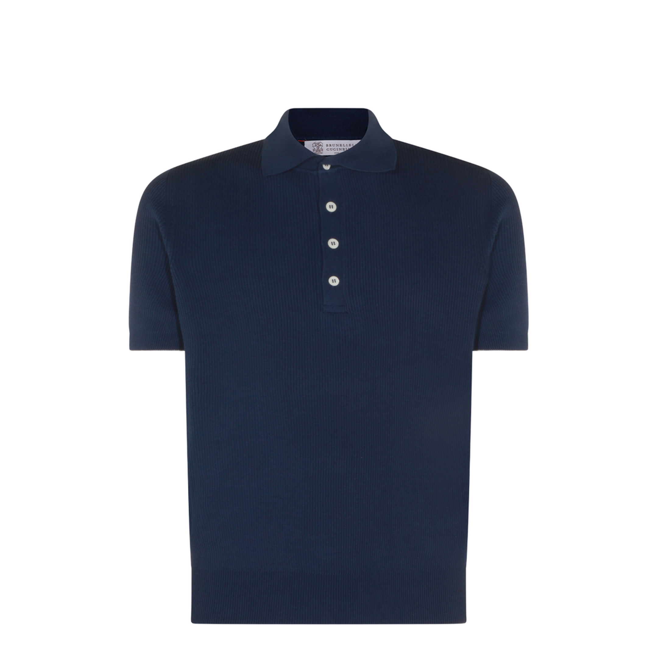 Button-Fastening Short-Sleeve Polo Shirt