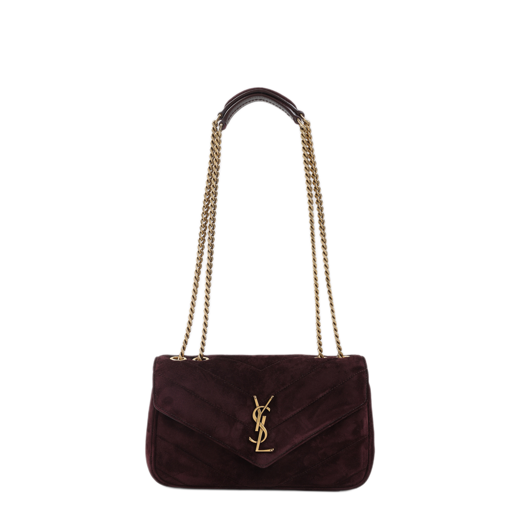 MAYFEYR - Saint Laurent - Lou Lou Suede Shoulder Bag - 801437AAEY6
