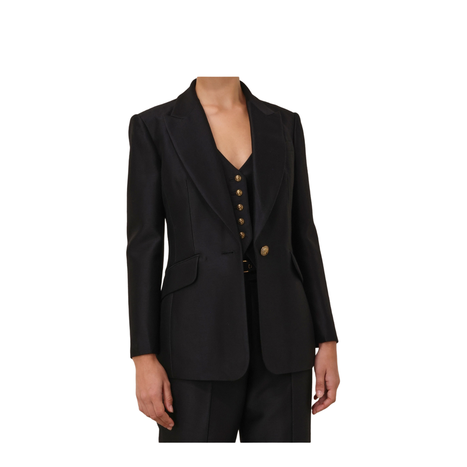 Black Wool Blend Hypnotic Blazer