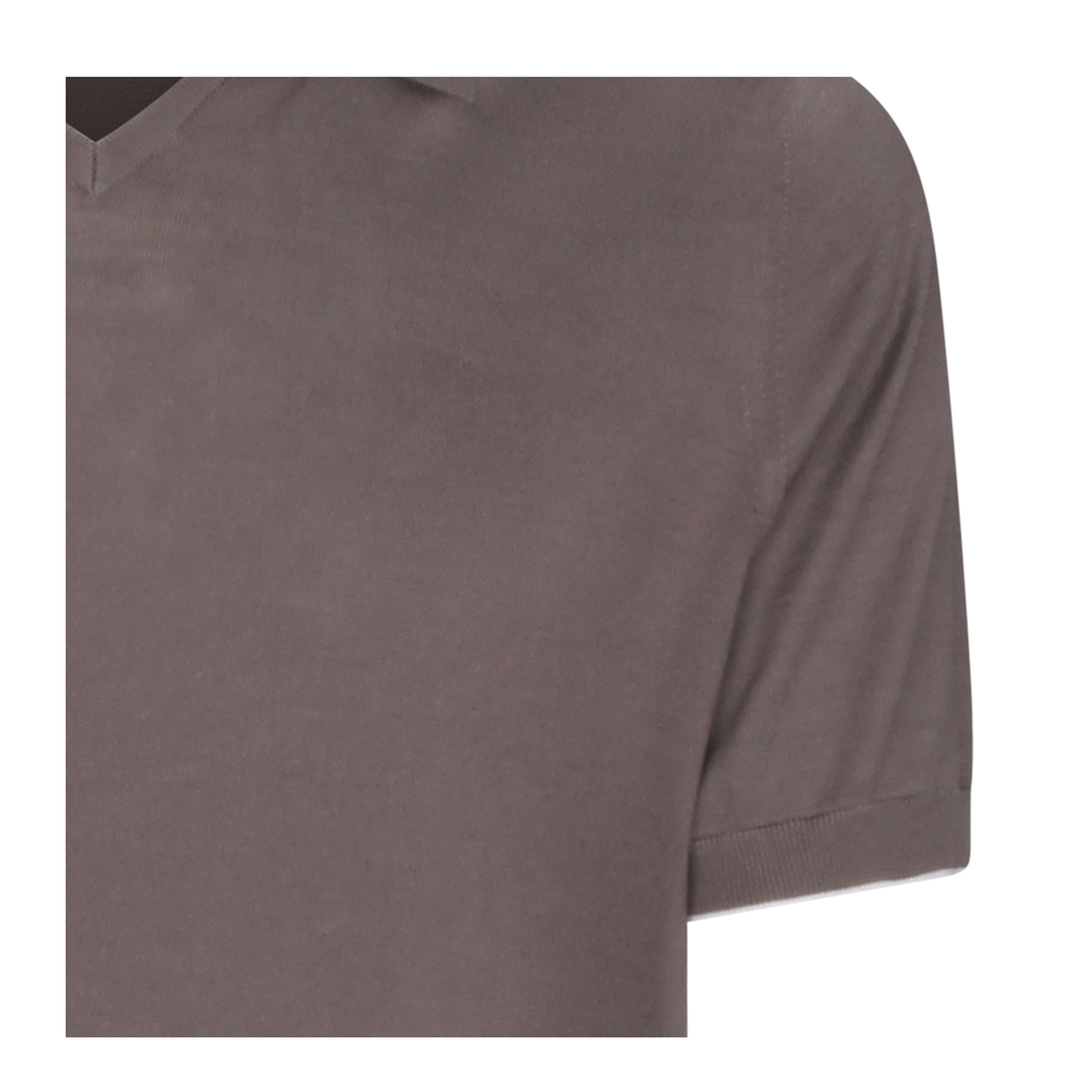 Brown Cotton Polo Shirt