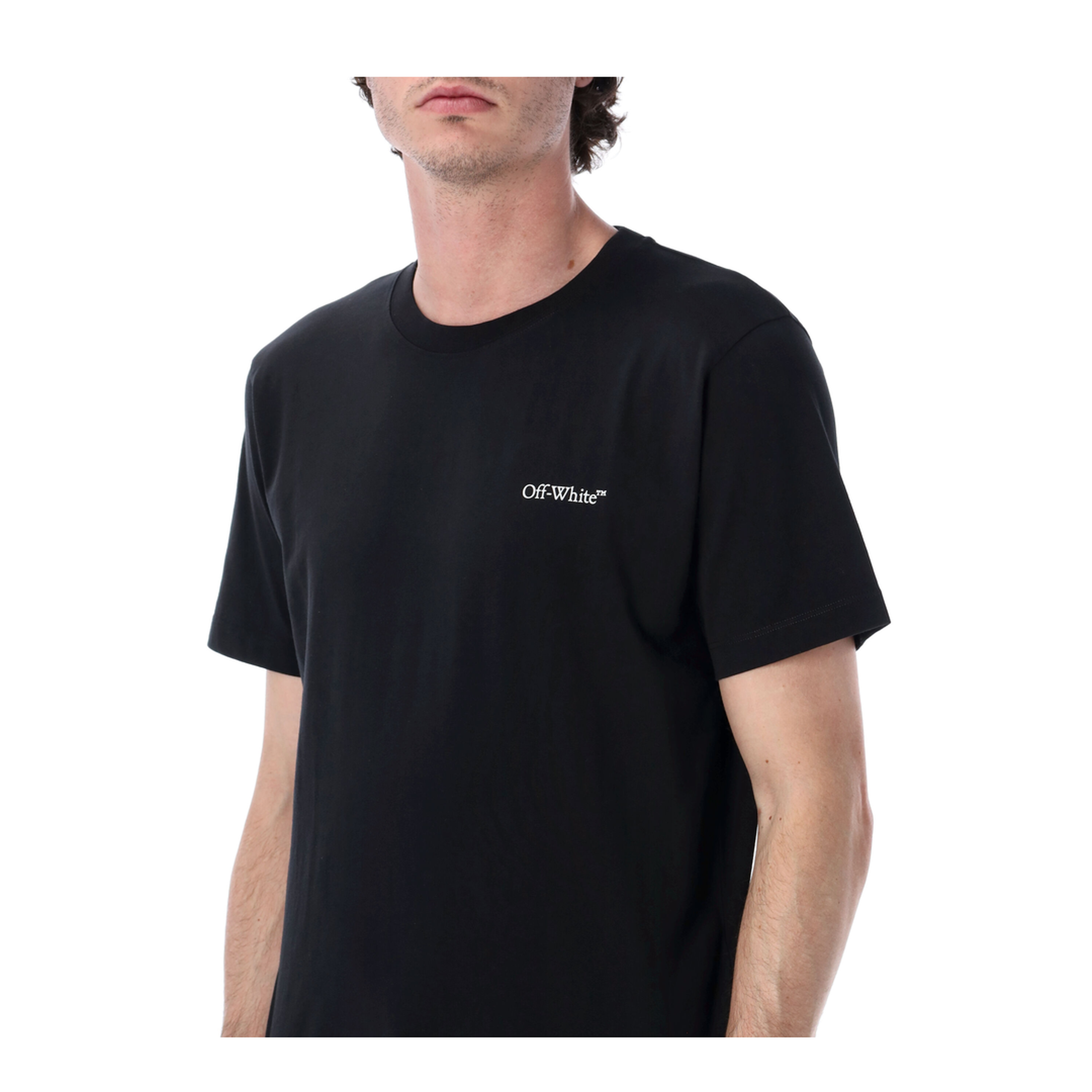 MAYFEYR - Off-White - T-Shirts And Polos Black - OMAA027S26JER0010001