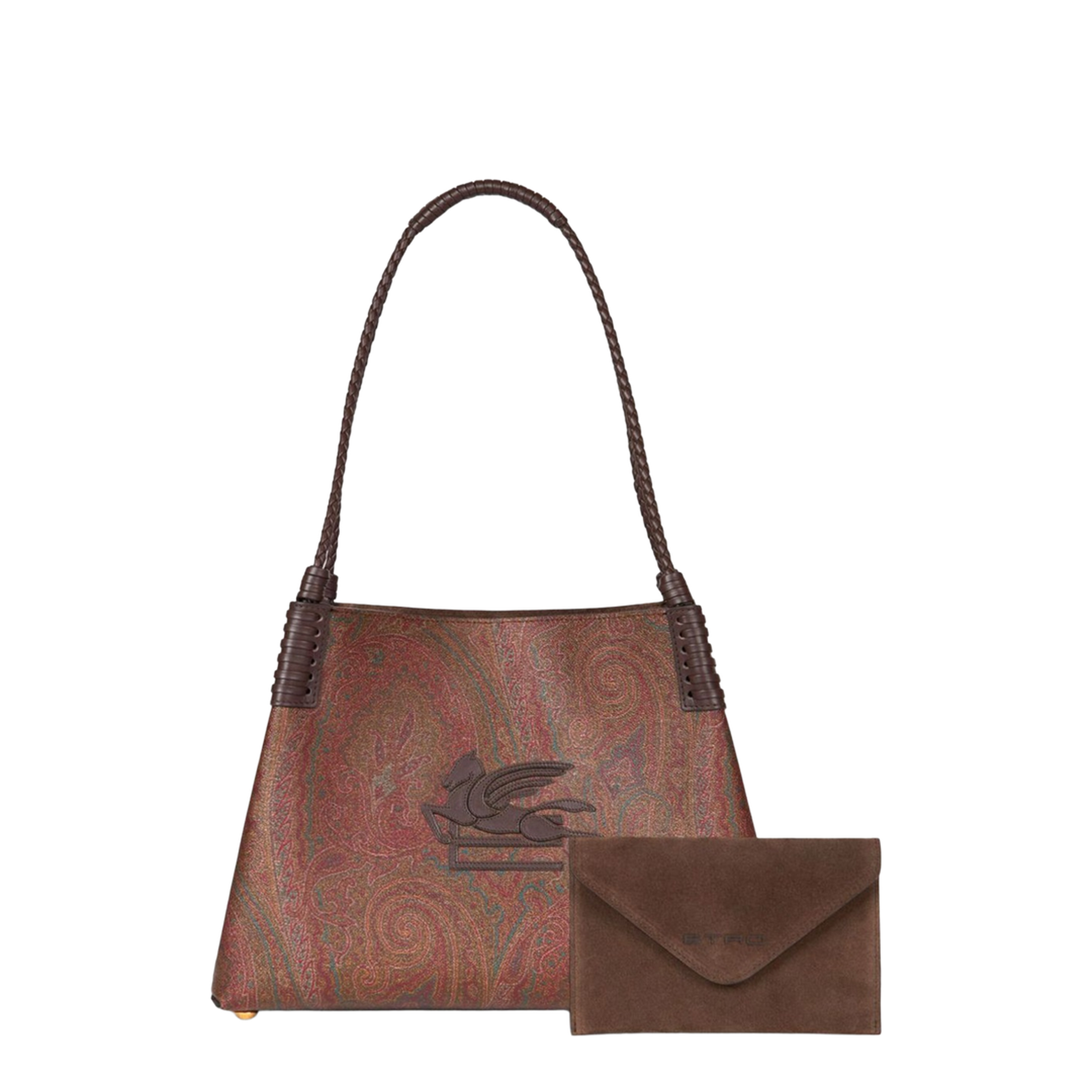 Medium Libra Shopping Bag with Paisley Motif