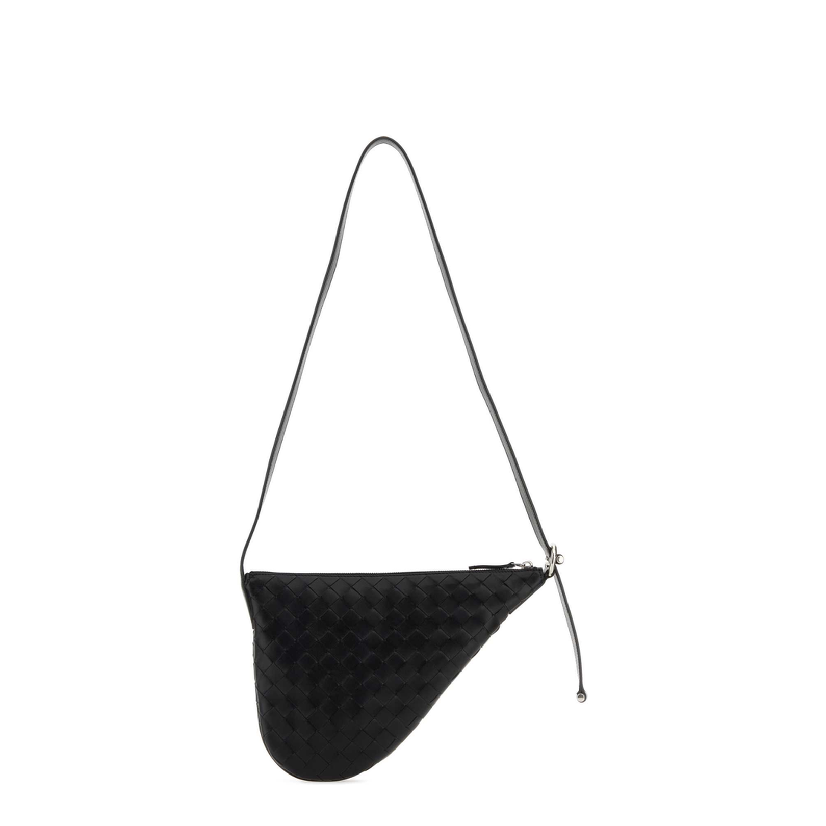 Virgule Small Calfskin Shoulder Bags - Black