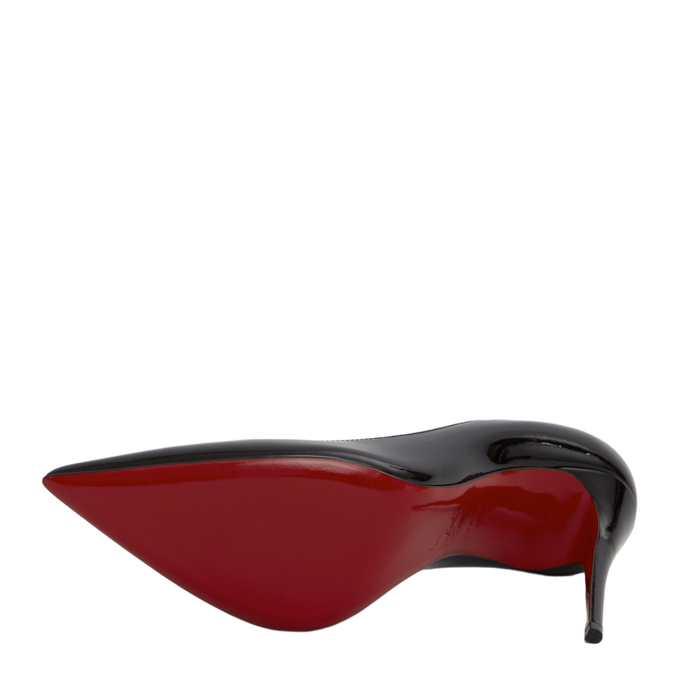 Black Patent-Leather Stiletto Pumps