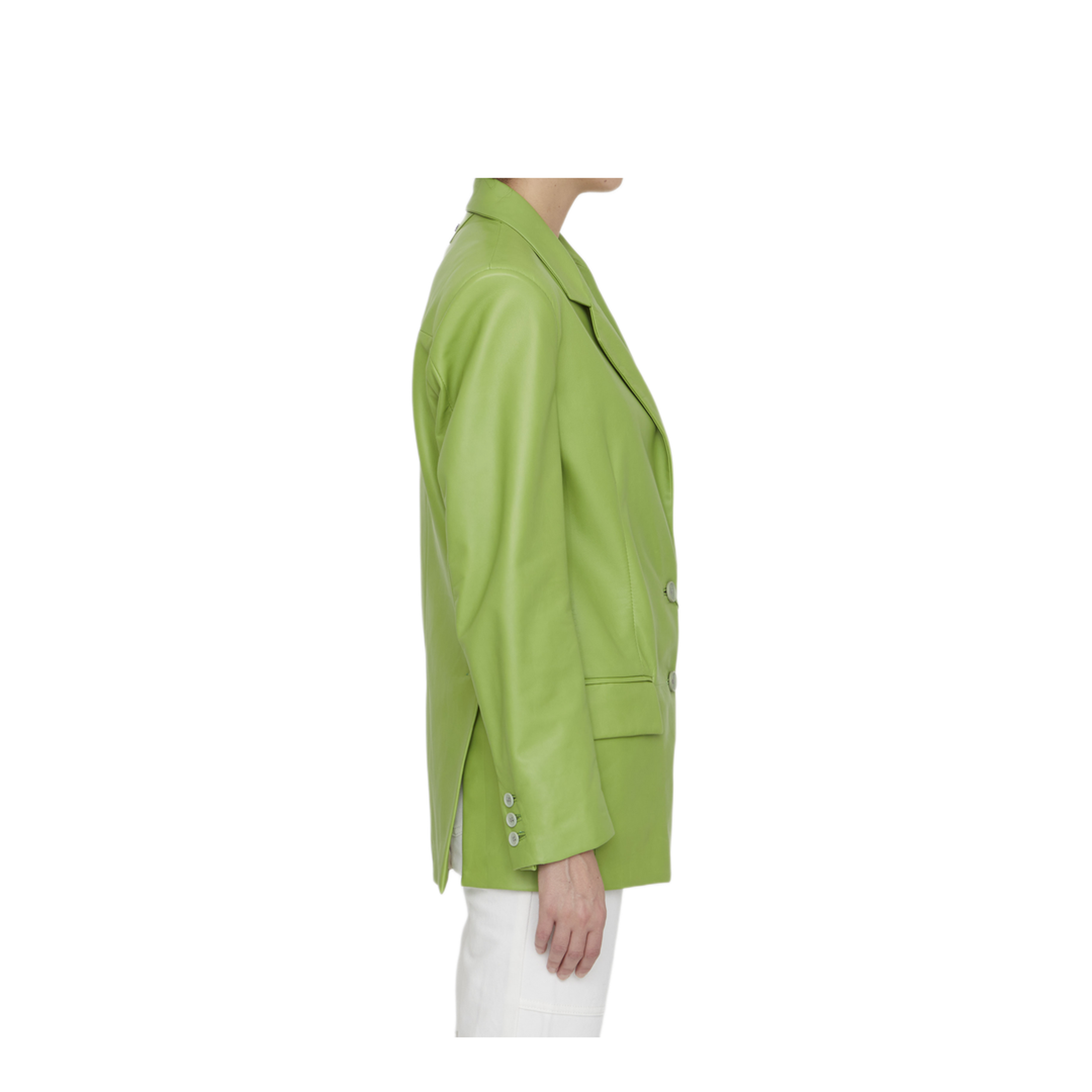 MAYFEYR - Salvatore Santoro - Lime Leather Jacket - S23SANTD-44060DGLOVLIME