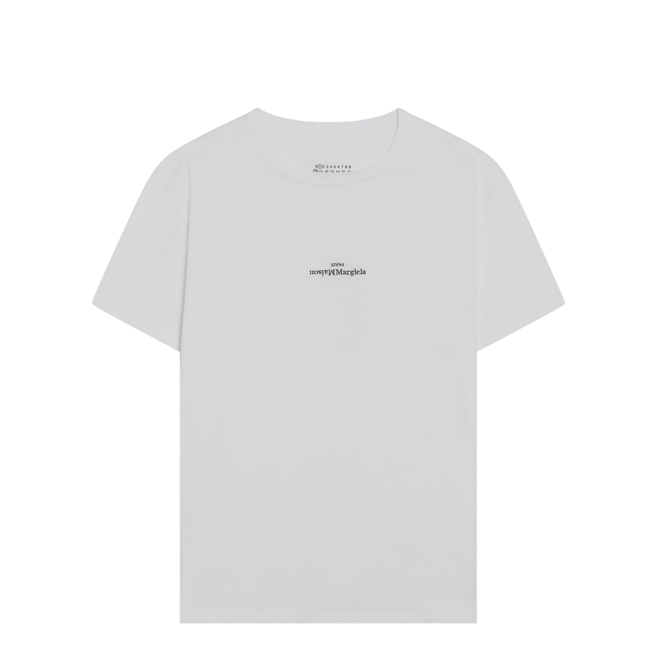 White T-shirt with Distorted Logo