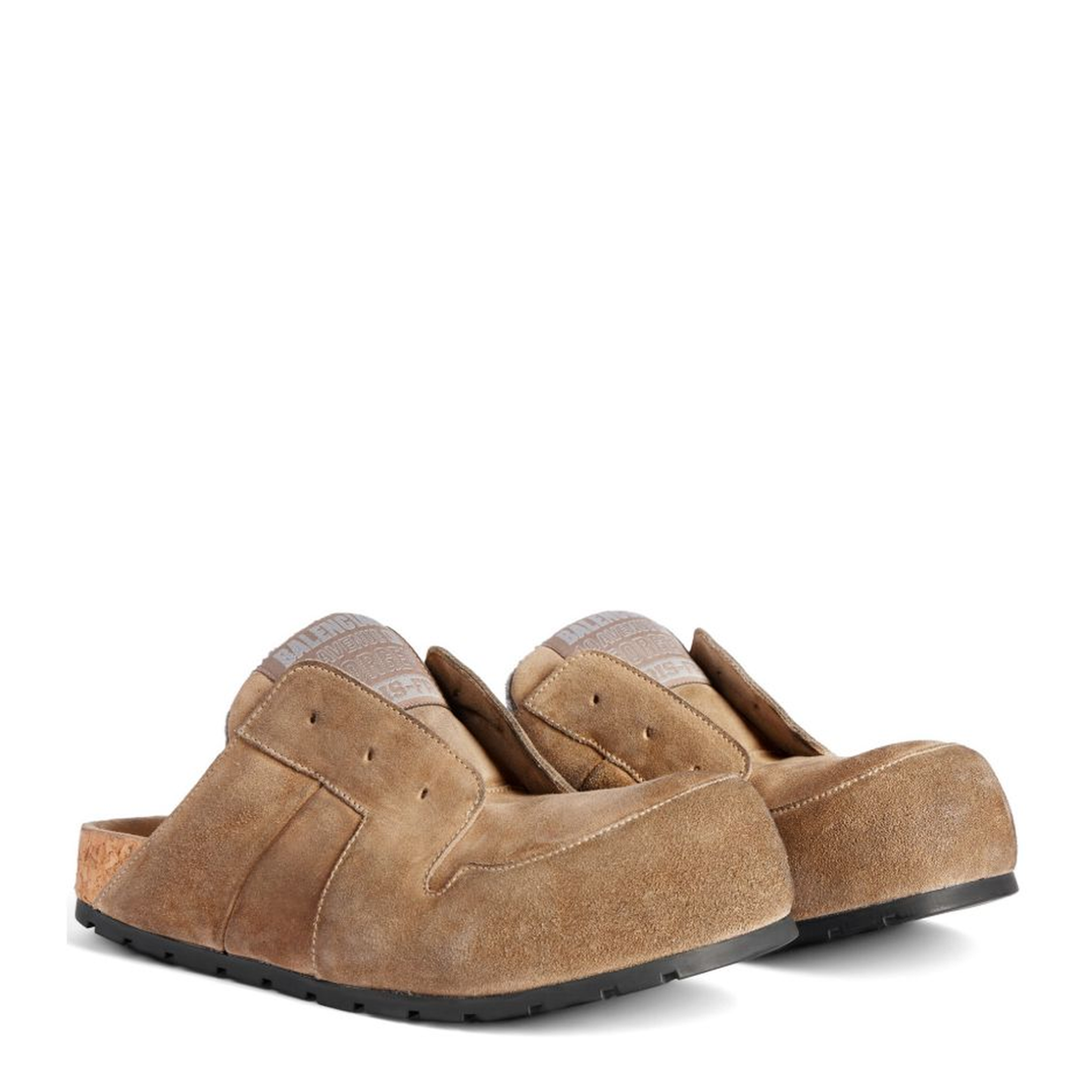 Dumbo Sabot in Distressed Suede Calfskin