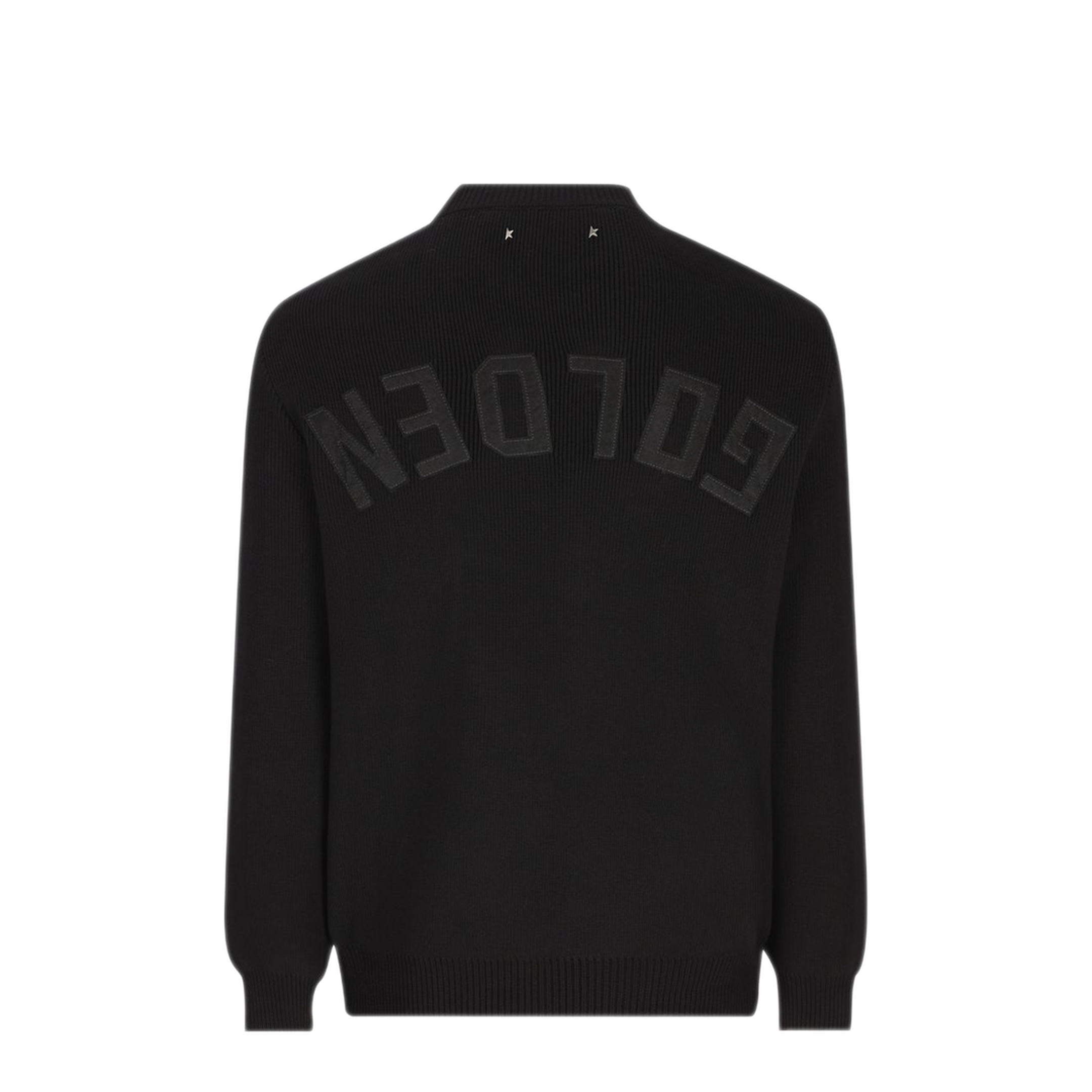 MAYFEYR - Golden Goose - Black Ribbed Knit Sweater - GMP00841P00197290100