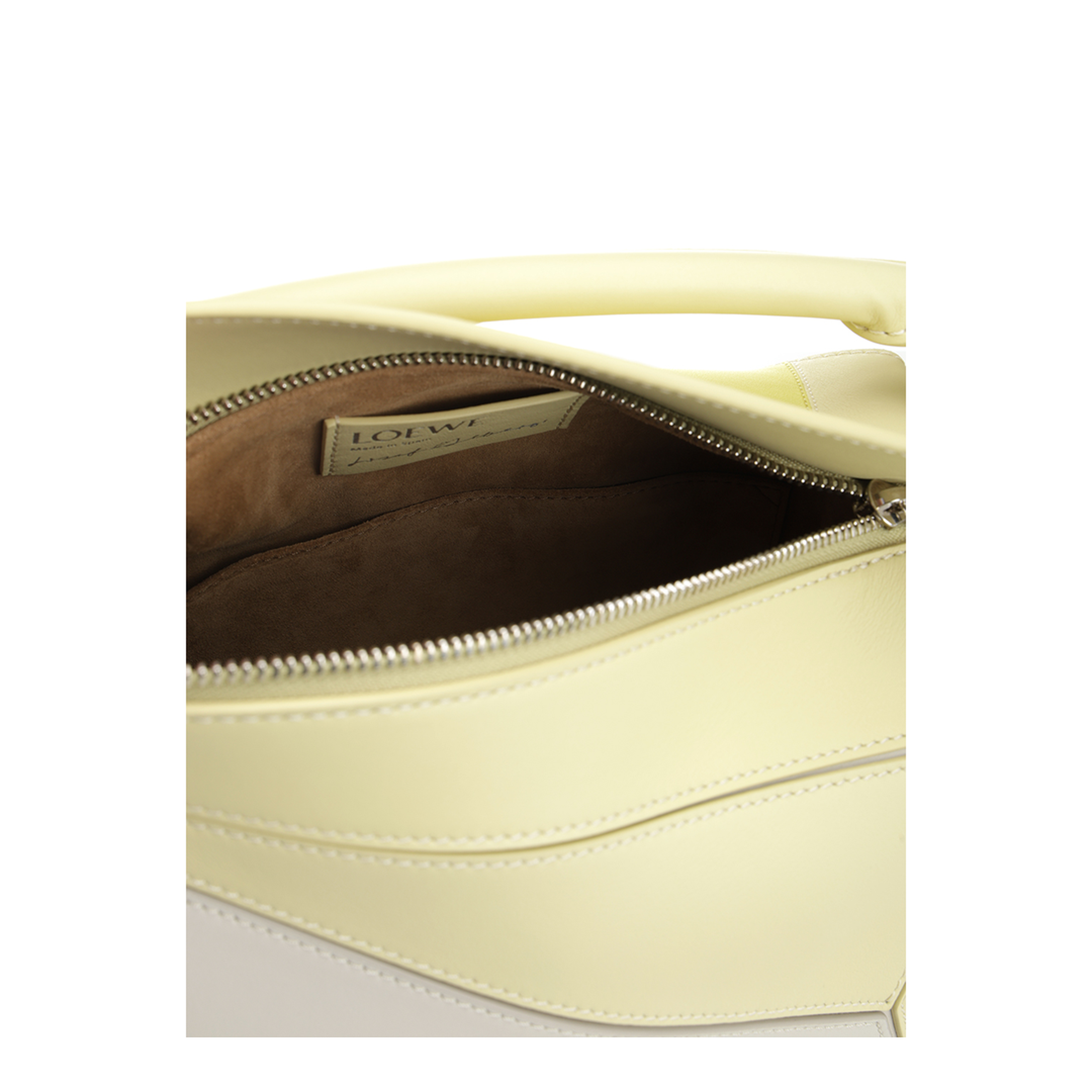 Puzzle Small Calfskin Shoulder Bags - Pale Grey/Light Citrine