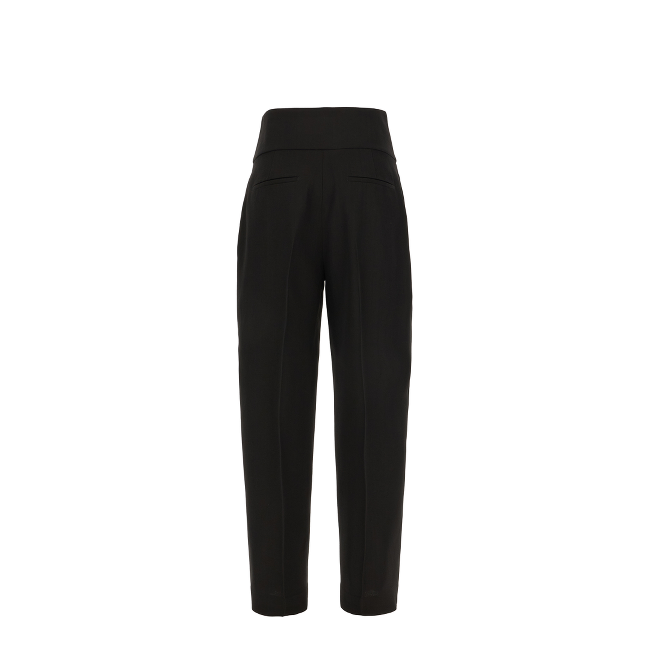 Black Viscose Blend Pants