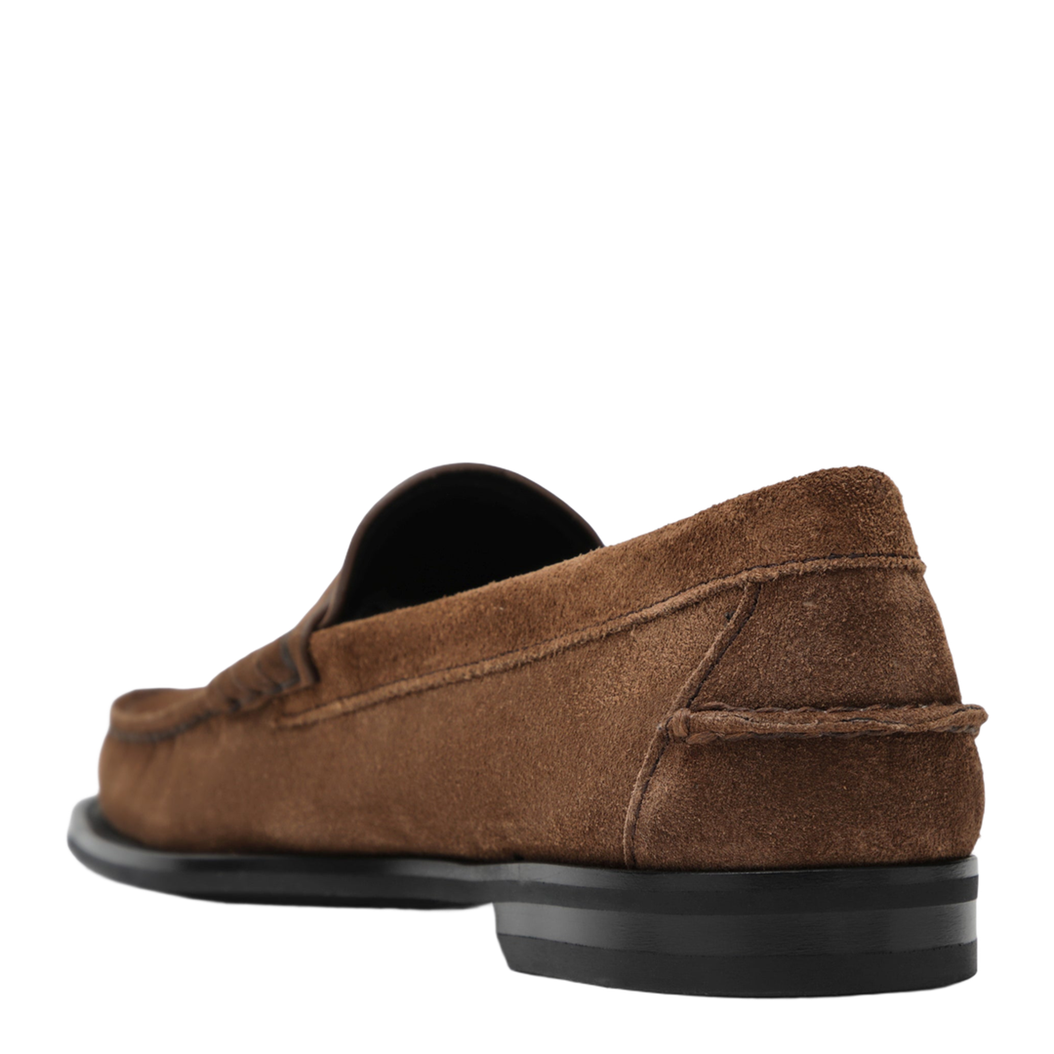 MAYFEYR - Prada - Cacao Aged-Effect Suede Loafers - 2DB239X000054F0324