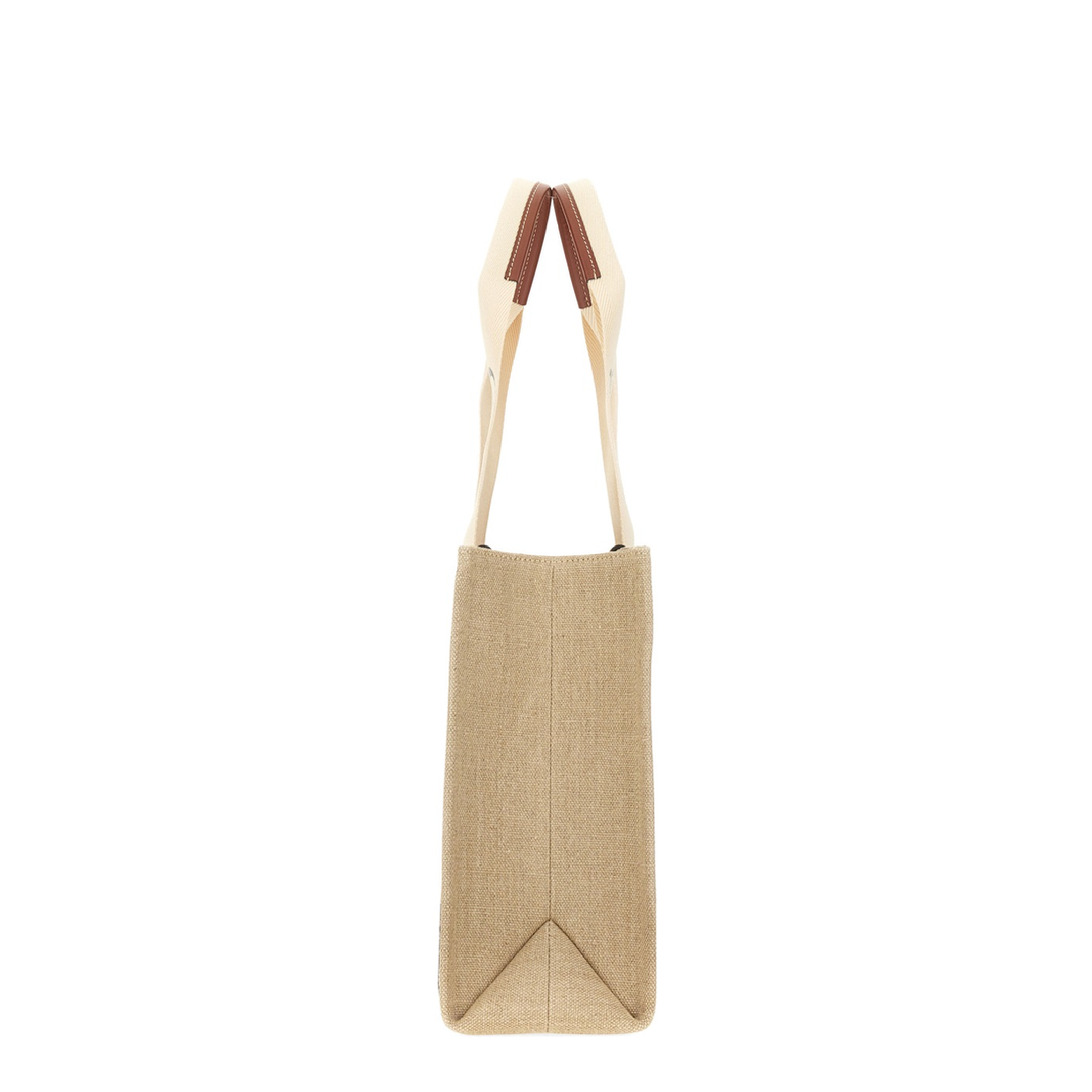 Double Long Handle Linen Bag with Logo
