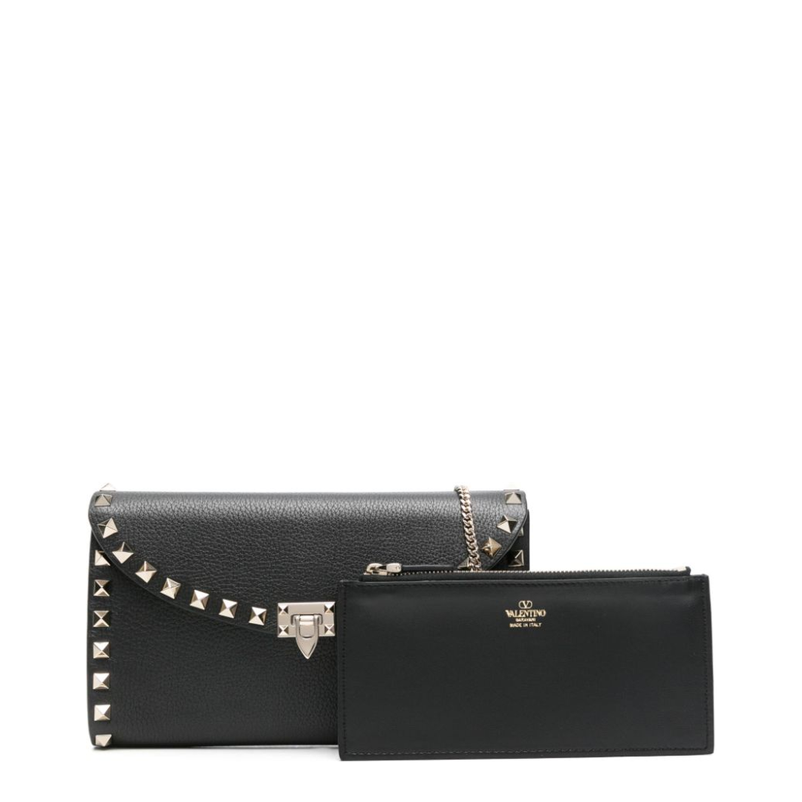 Leather Rockstud Mini Bag with Strap