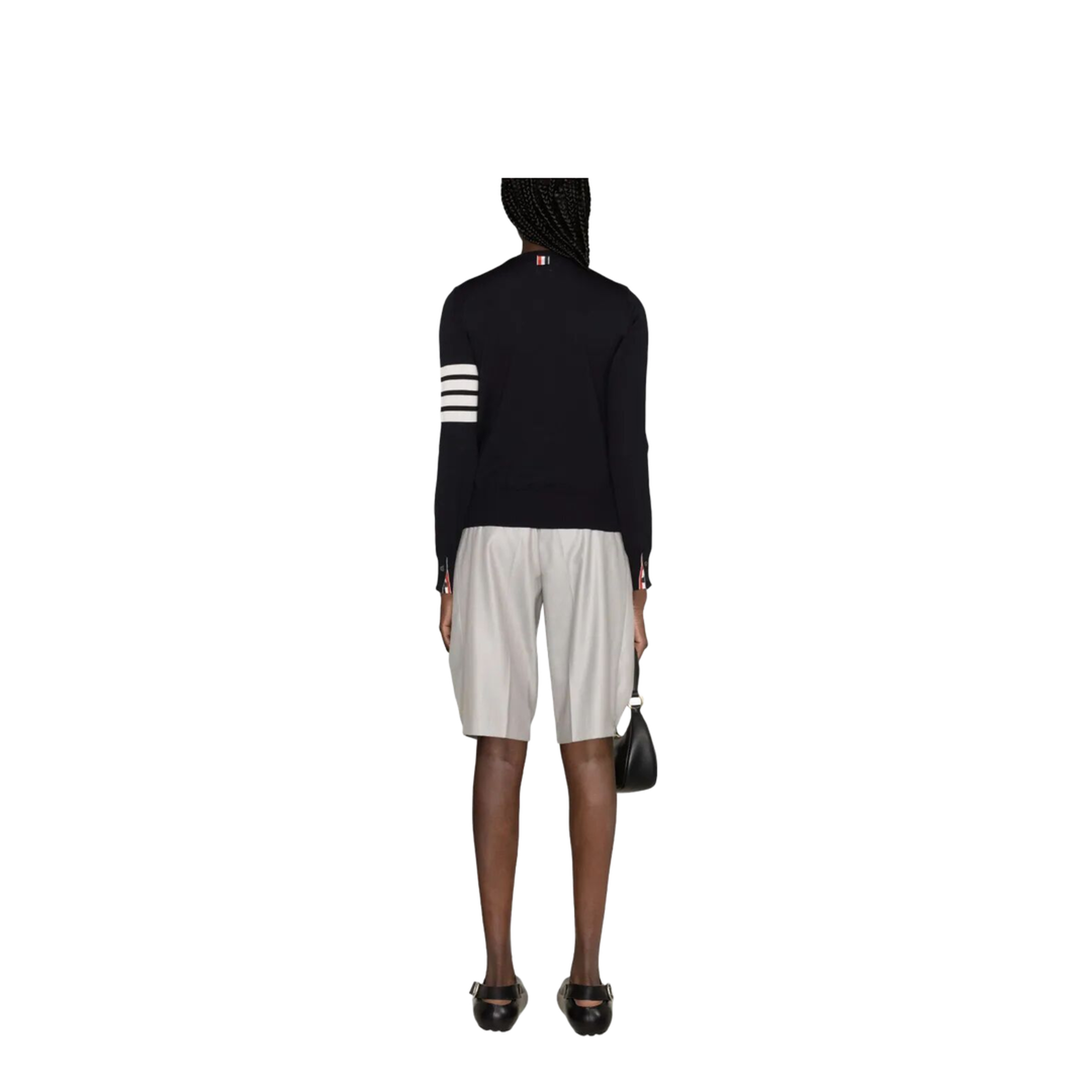 MAYFEYR - Thom Browne - Wool 4-Bar Relaxed Pullover - FKA280AY1014
