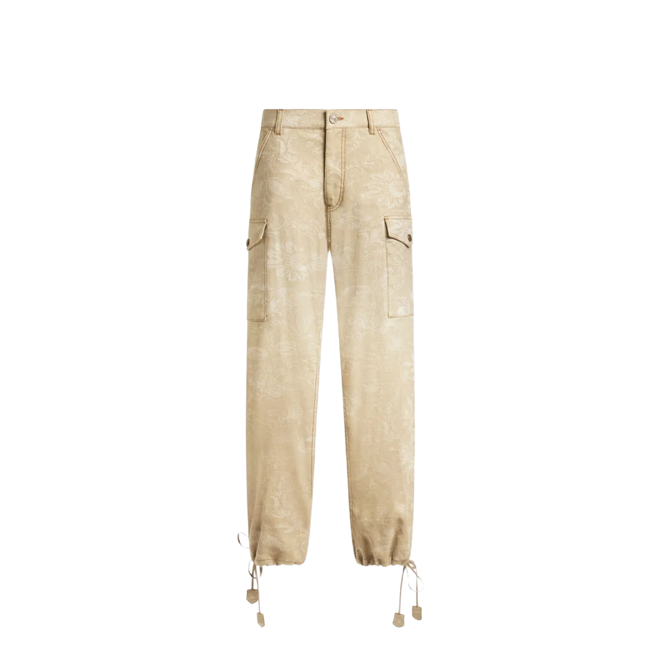 MAYFEYR - Etro - Floral Jacquard Canvas Cargo Trousers - WRNB003399TJEK7