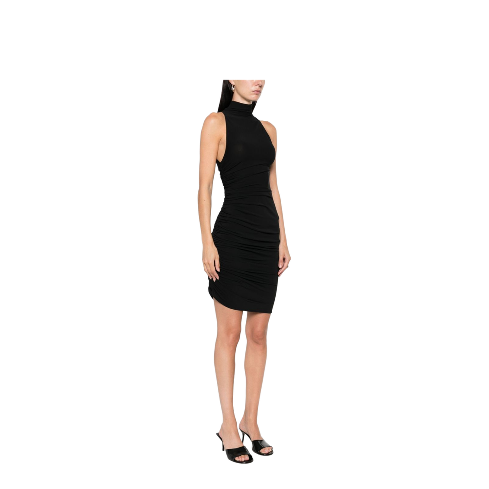 Asymmetric Sleeveless Mini Dress
