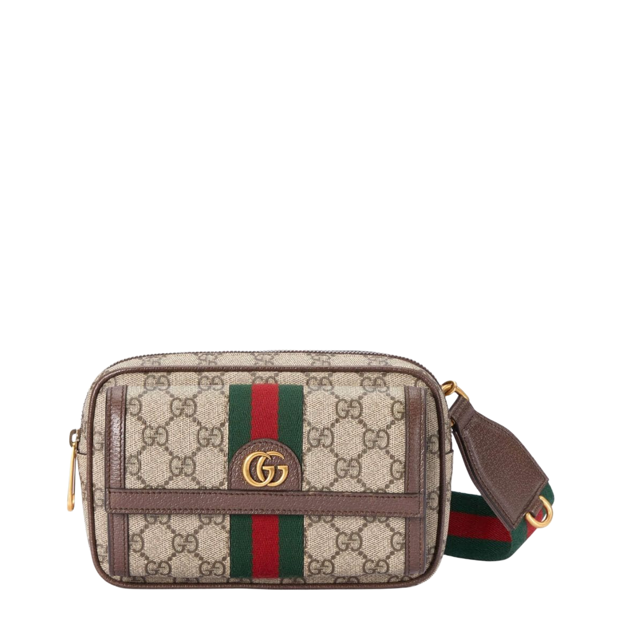 Ophidia Mini Canvas Bag - Beige