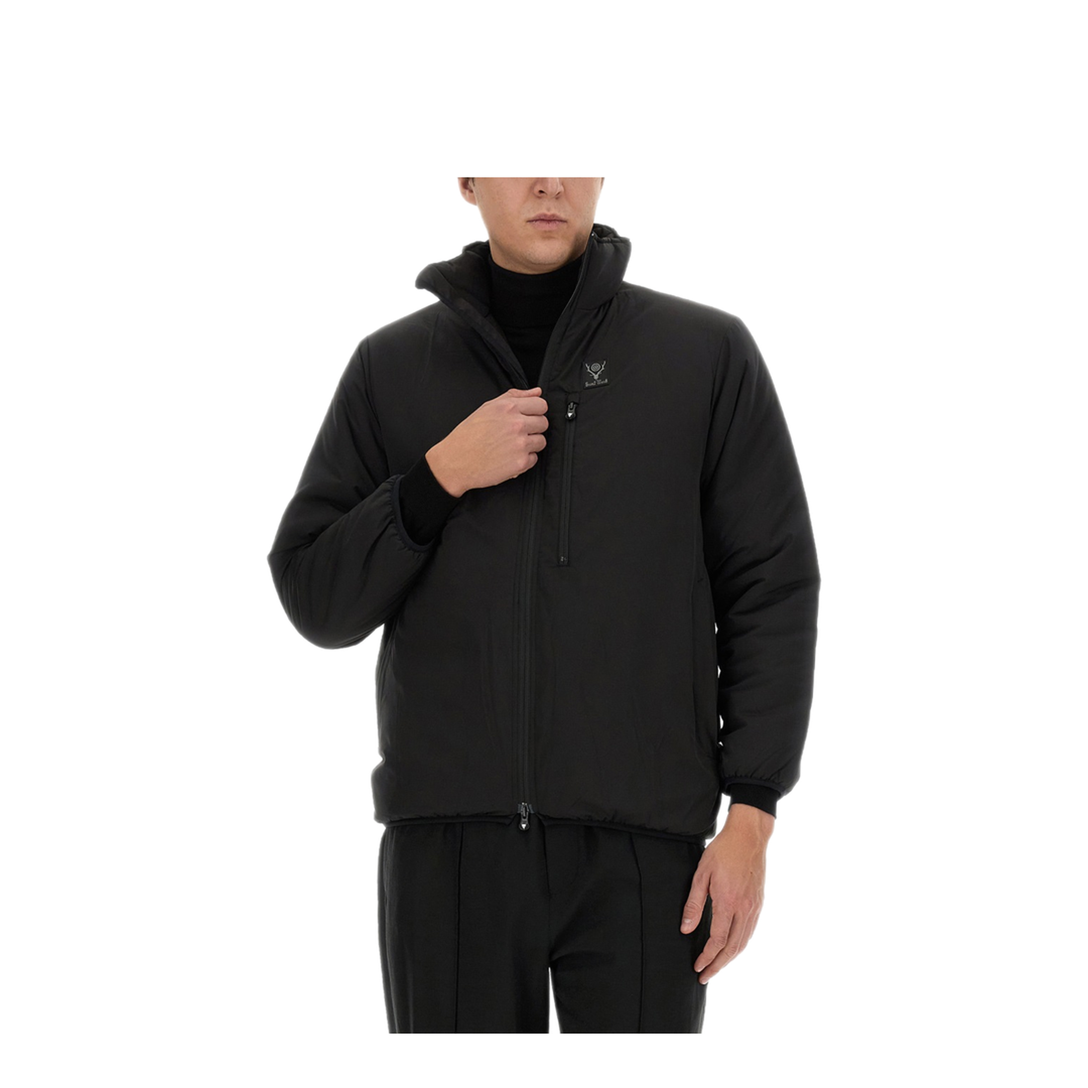MAYFEYR - SOUTH2 WEST8 - Black Jacket With Logo - NS724CBLACK