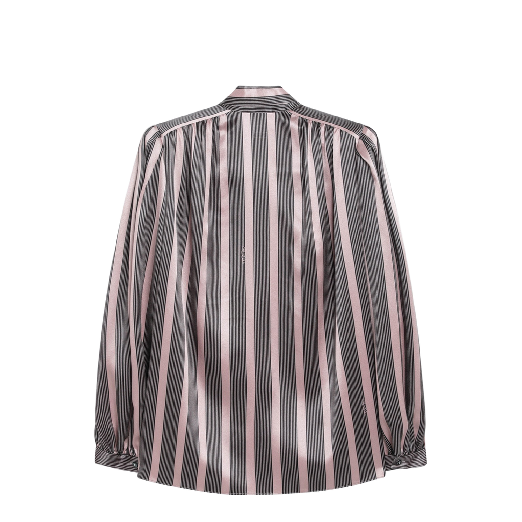 Striped Crepe de Chine Shirt