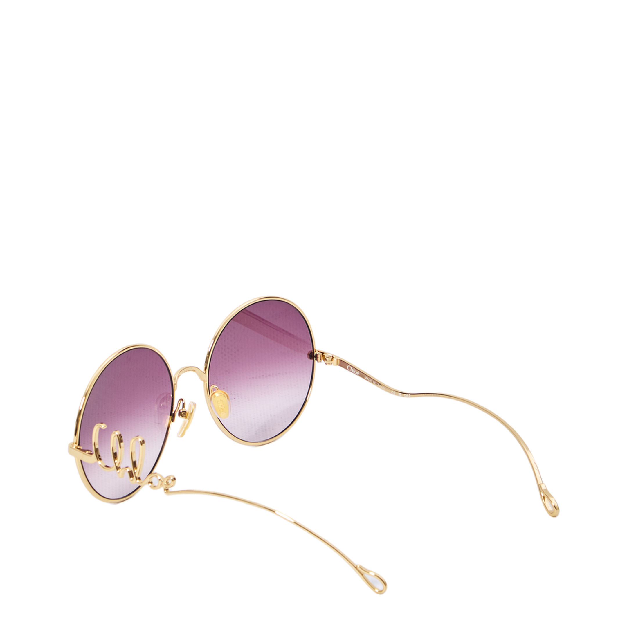 Gold Round Sunglasses