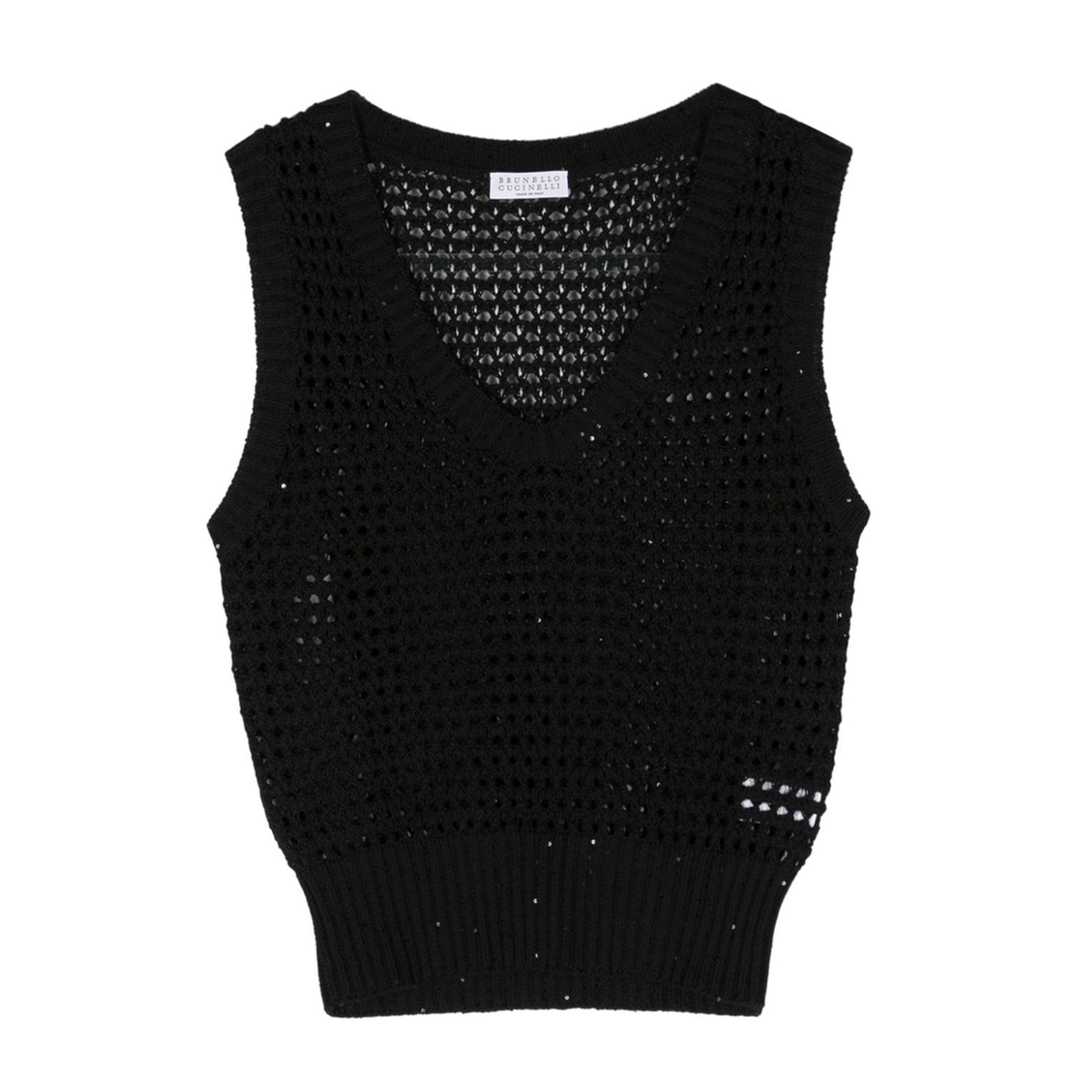 Vest Knit Black