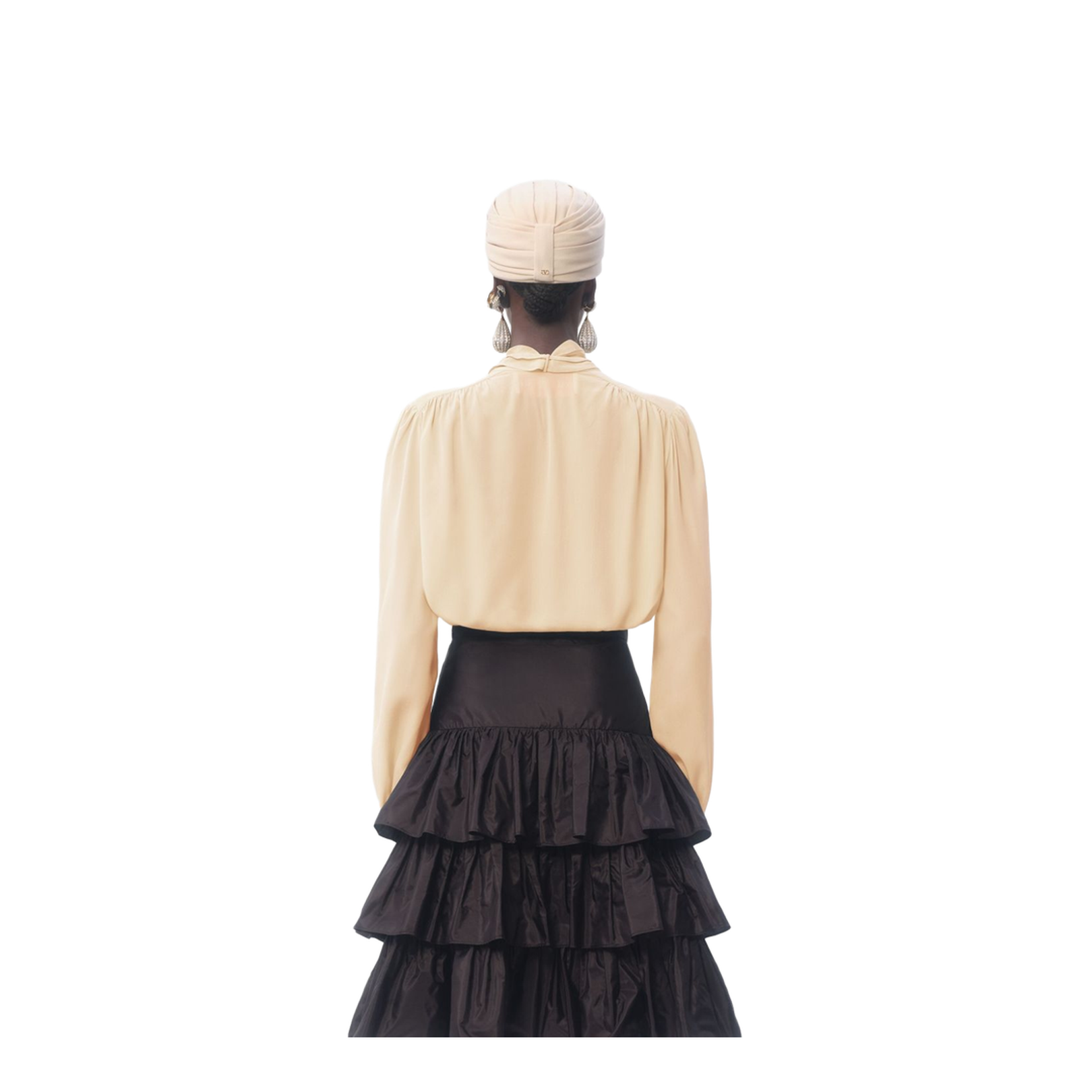 Crepe De Chine Shirt in Ivory