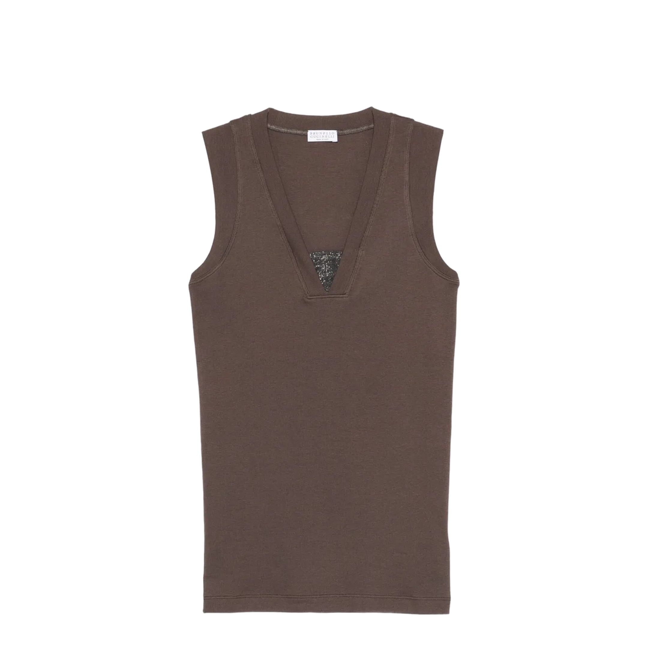 MAYFEYR - Brunello Cucinelli - Stretch Cotton Jersey Tank Top With Precious Faux-Layering - M0TC8EL672