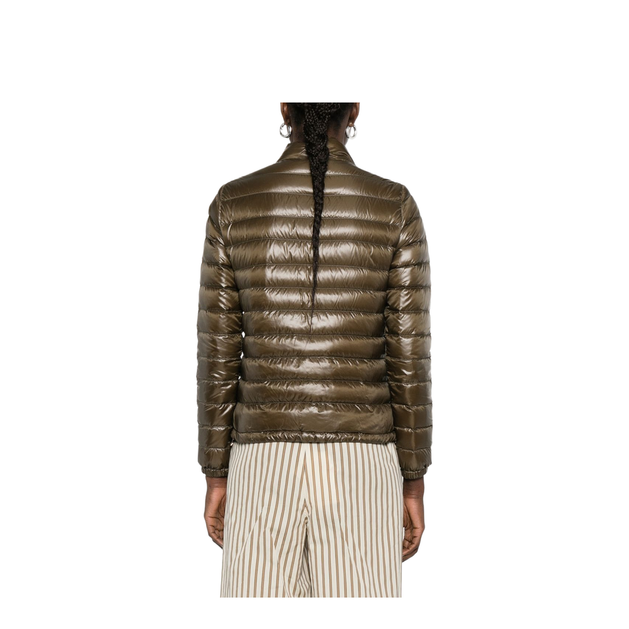 Military Green Ultralight Nylon Bomber Jacket