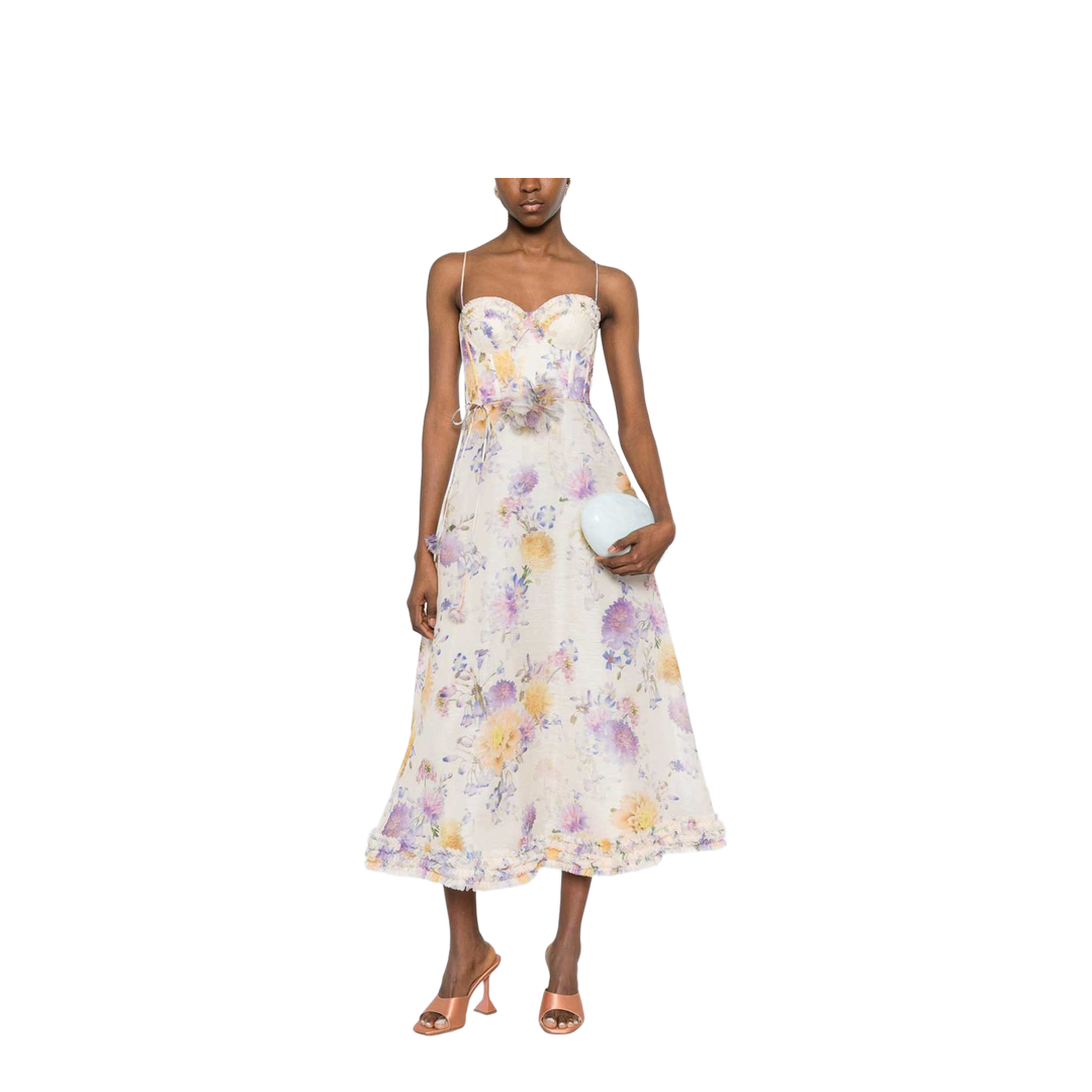 MAYFEYR - Zimmermann - Midi Dress With Flower Print - 7568DS261CRDA