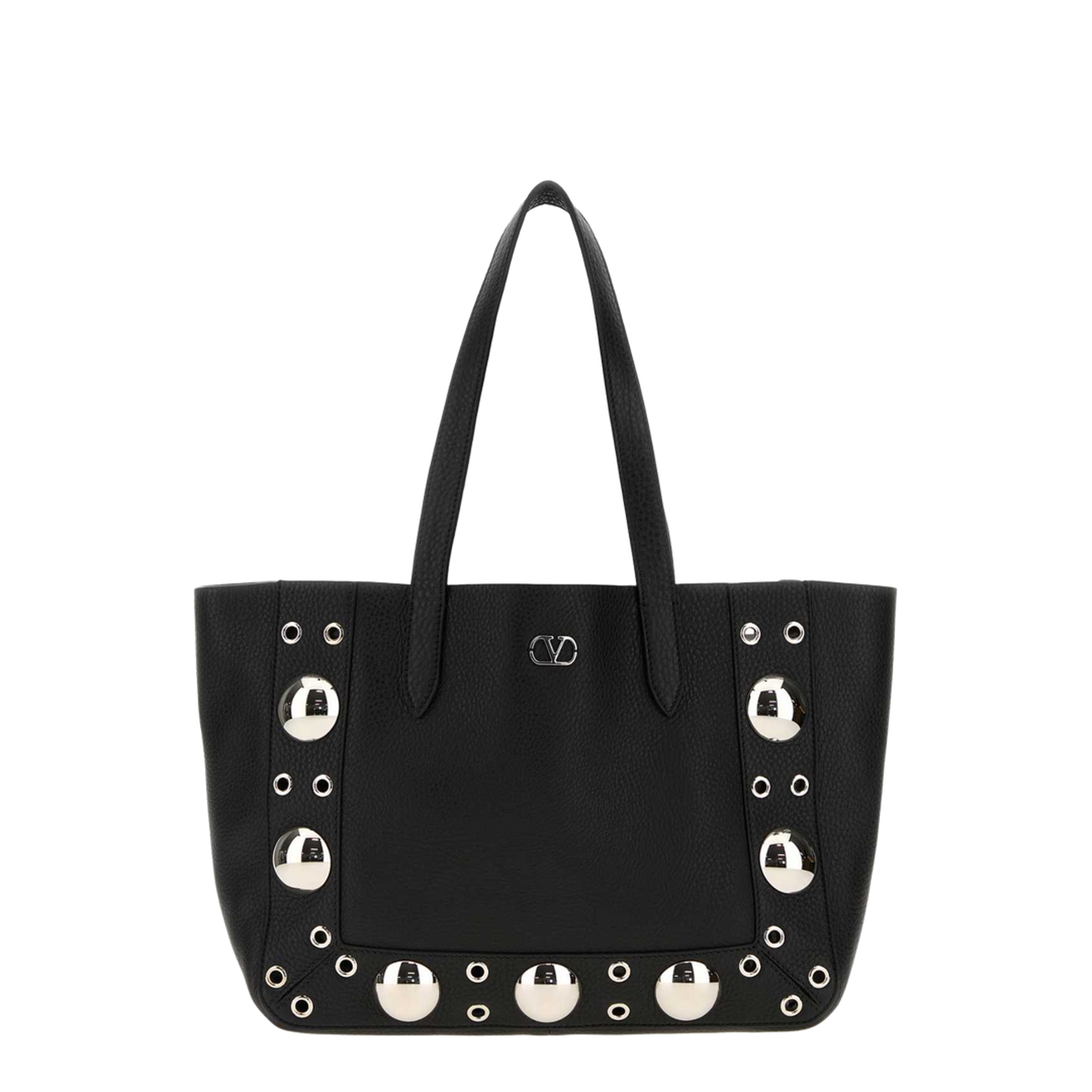 Nellcôte Small Leather Shopping Bag - Black