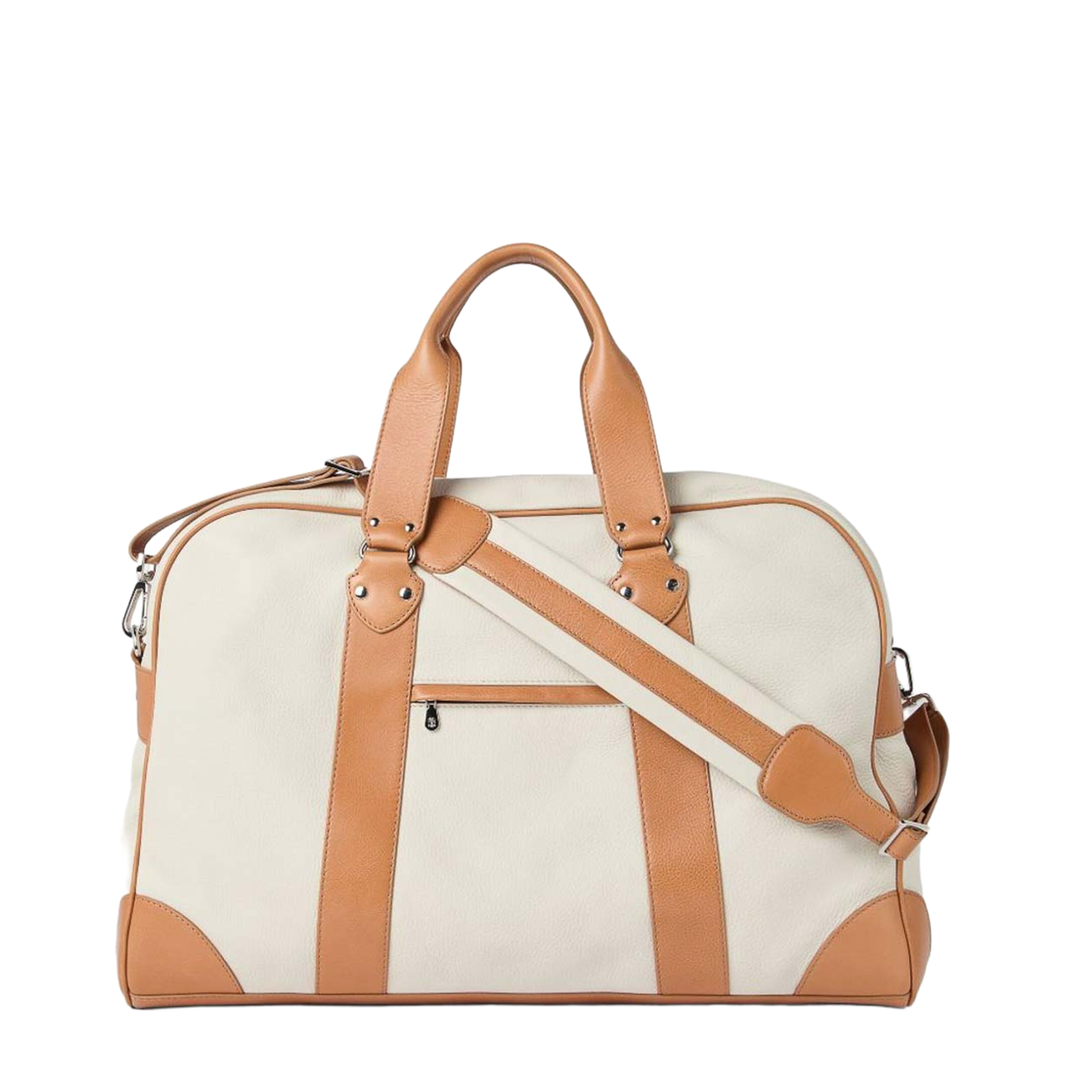 Grained Calfskin Street Bag in Ivory