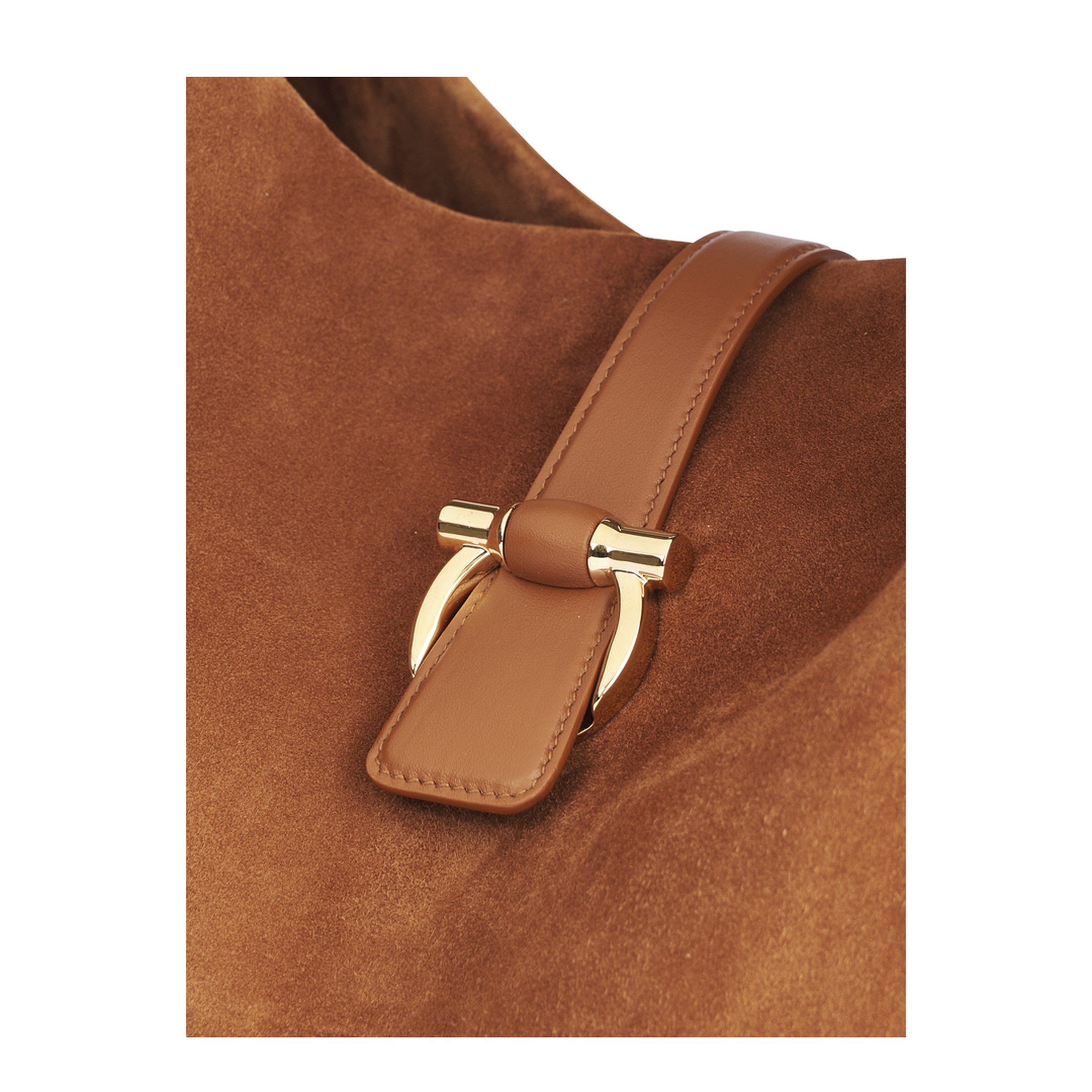 Medium Leather Shoulder Bag Suede Finish