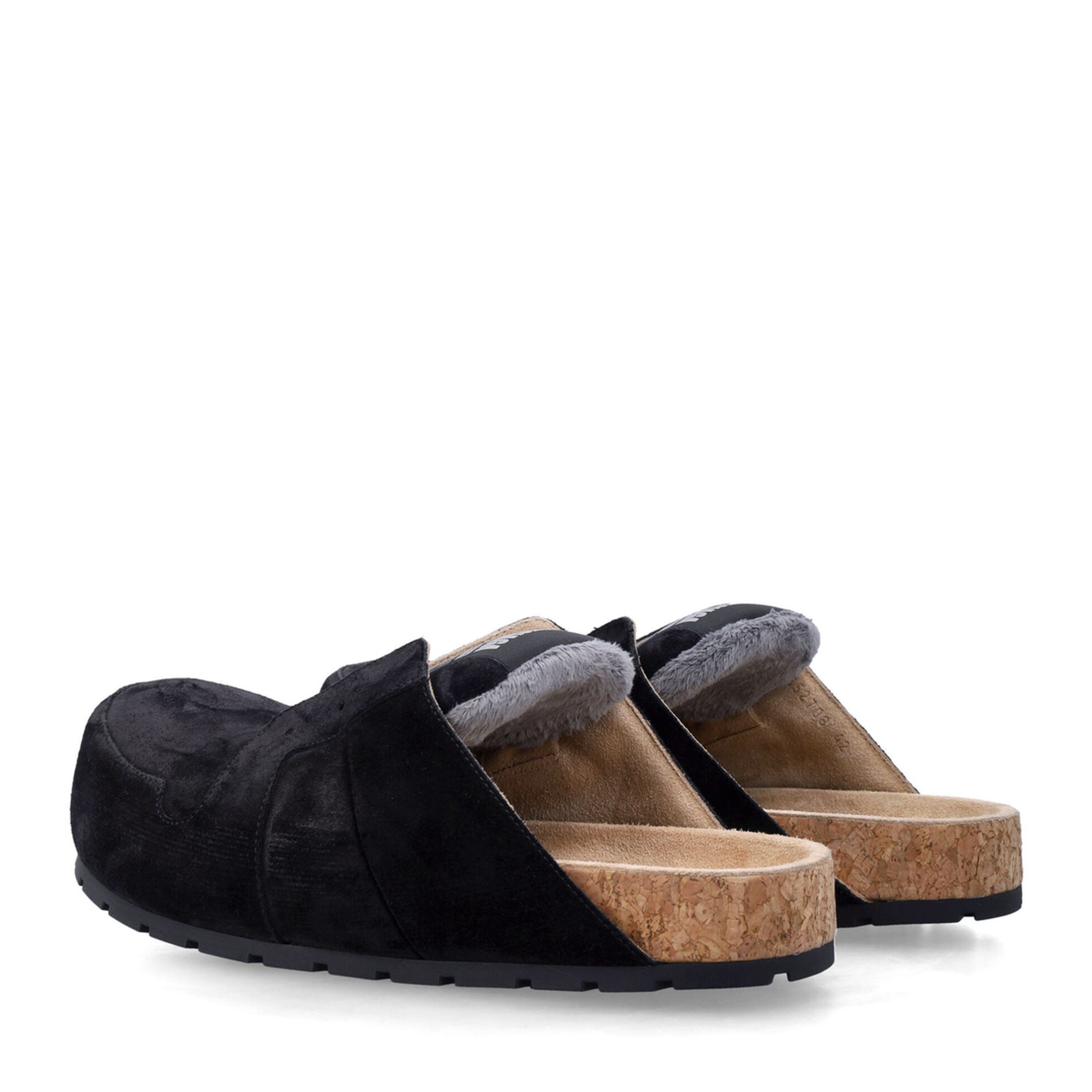 Dumbo Sabot in Distressed Suede Calfskin