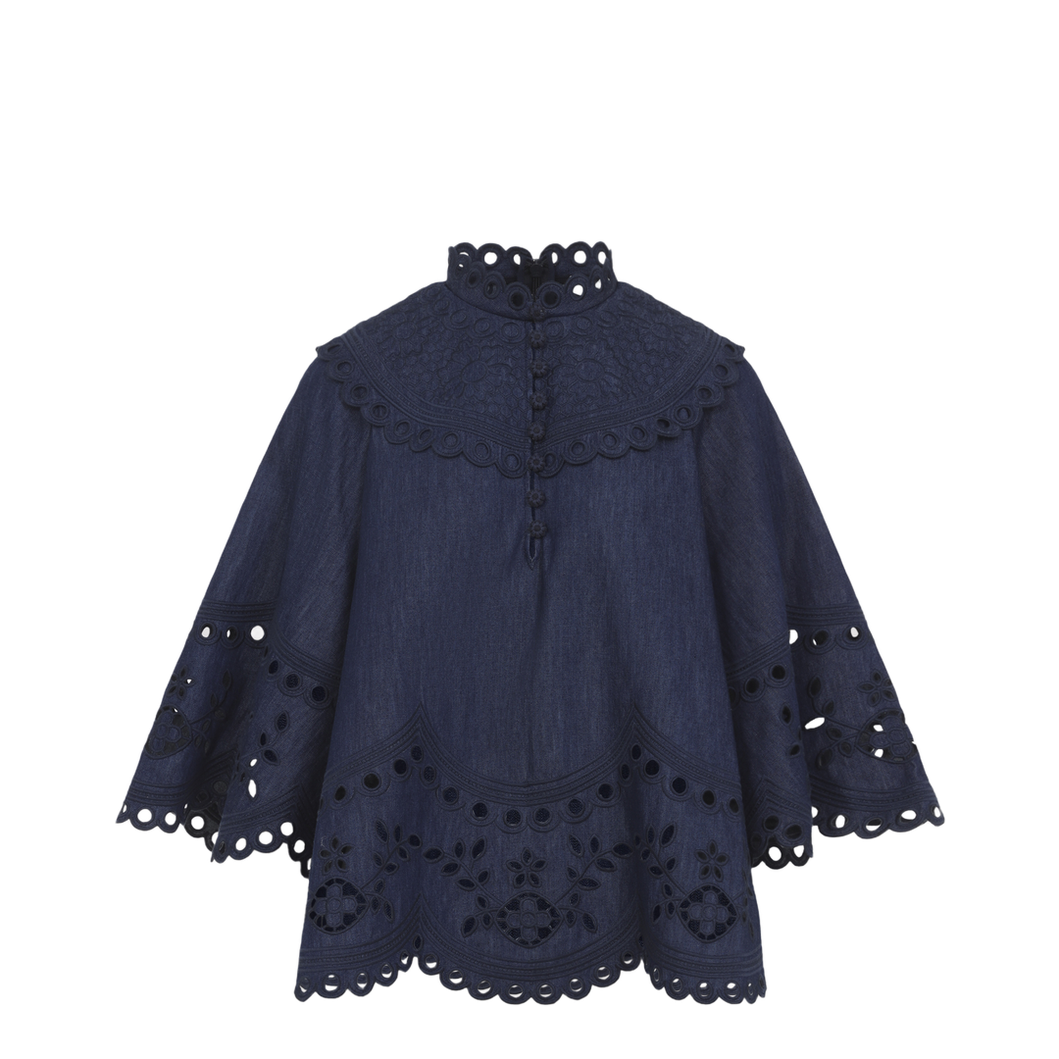 MAYFEYR - Zimmermann - Mahon Broderie Denim Top - 7282TSS263