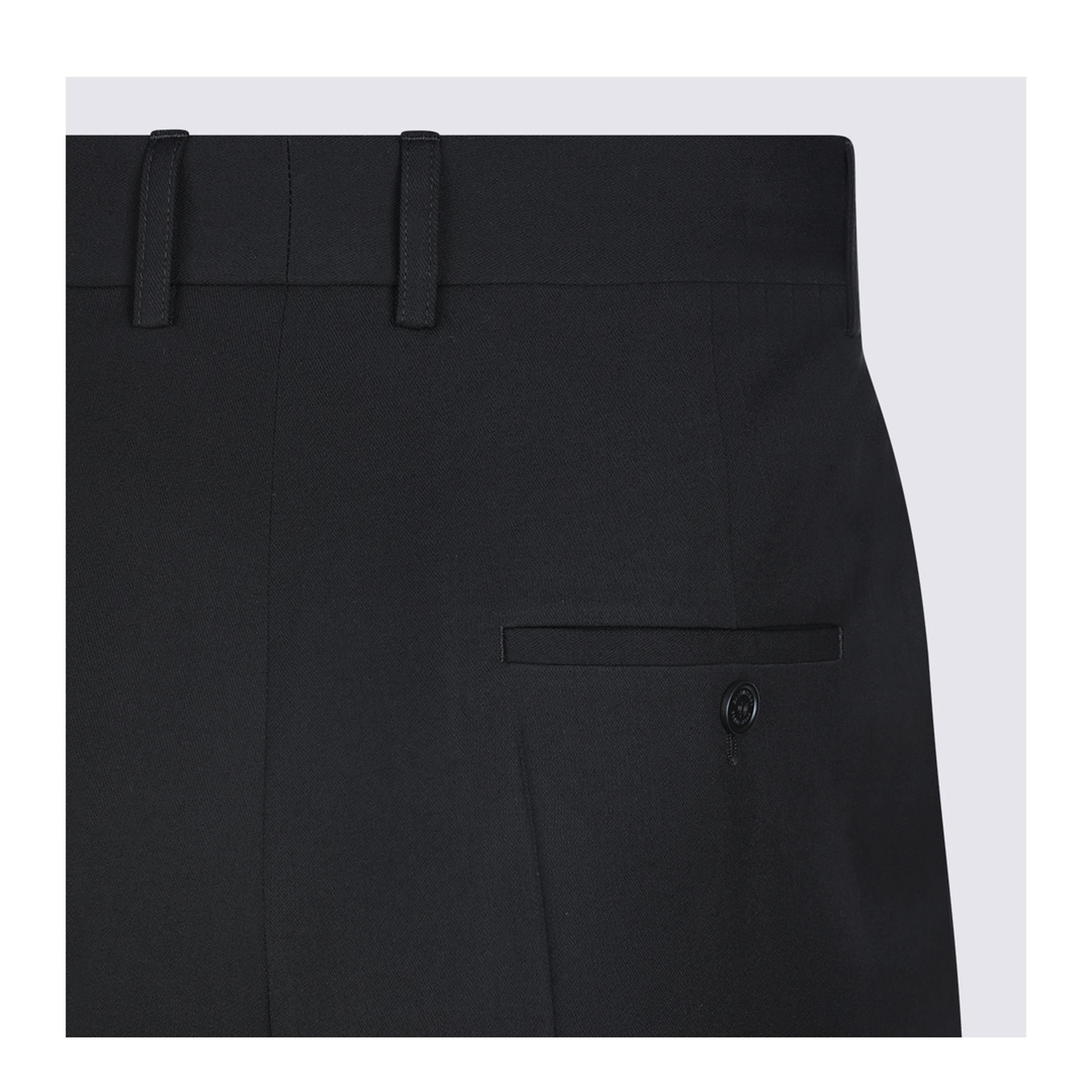 Wool Blend Tailored Pants