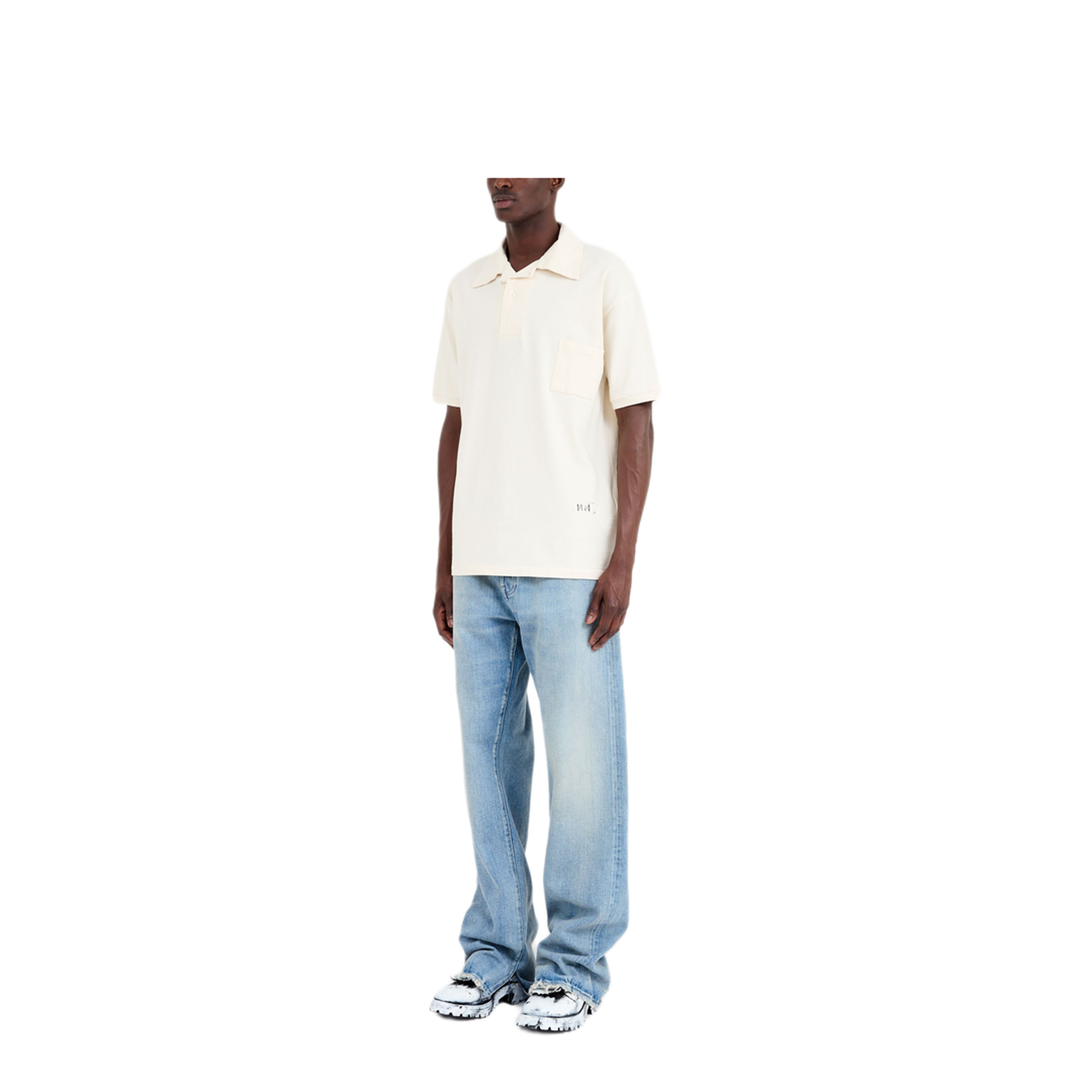 MAYFEYR - Maison Margiela - Logo-Print Polo Shirt - S50GL0060M20061102