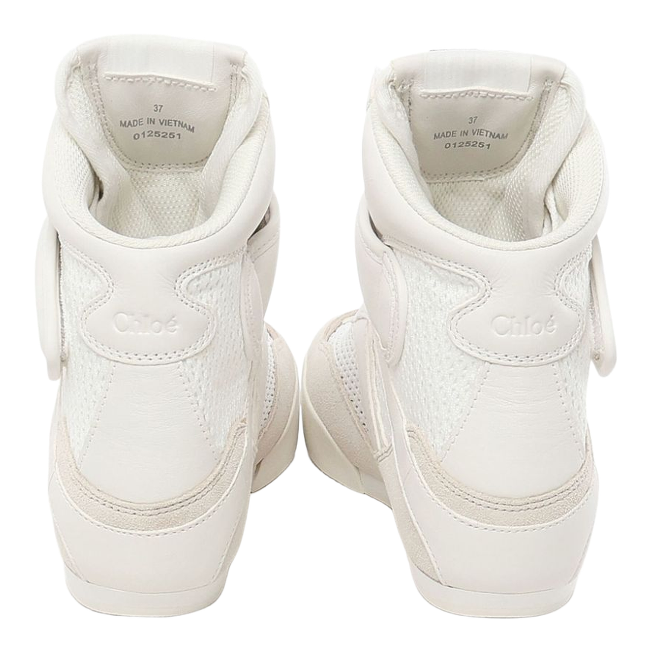 MAYFEYR - Chloè - Mesh And Suede Kick High-Top Sneakers - CHC25S07HPL
