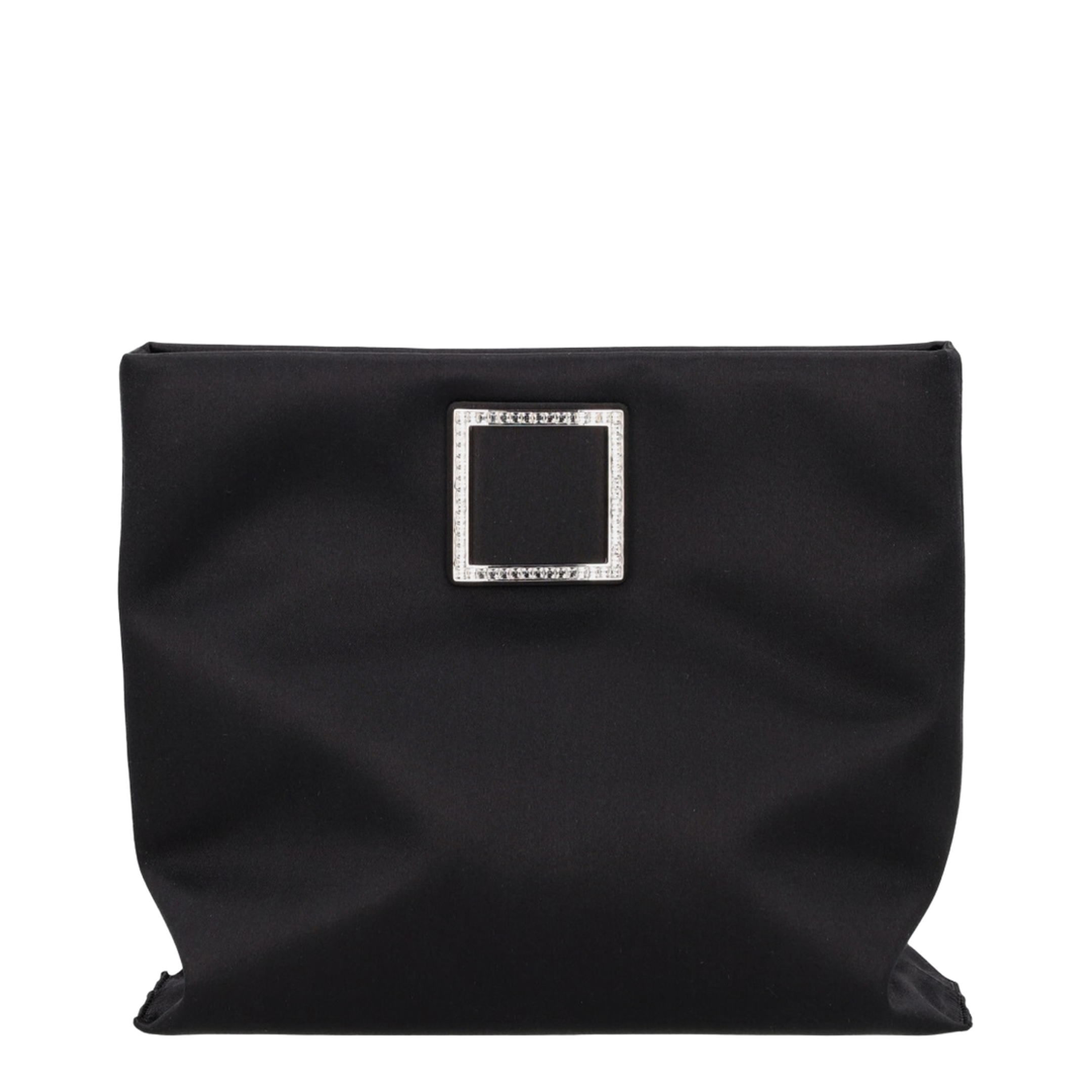 Trompette Strass Soft Clutch - Black