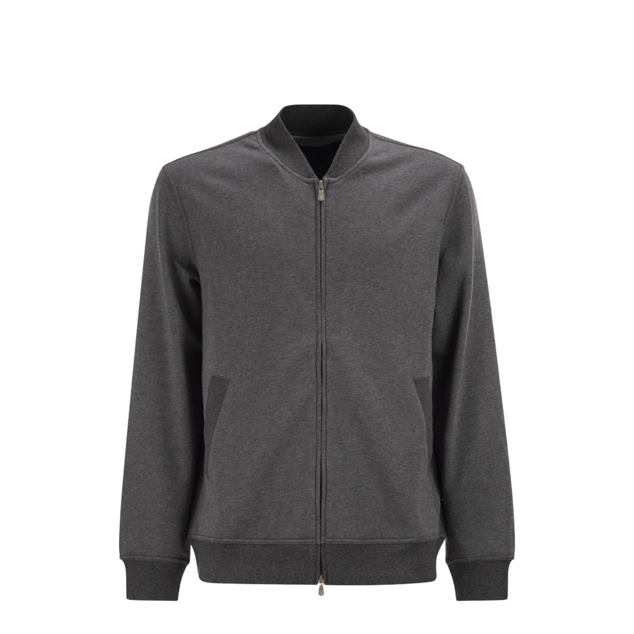 Techno Cotton Fleece Topwear with Zip