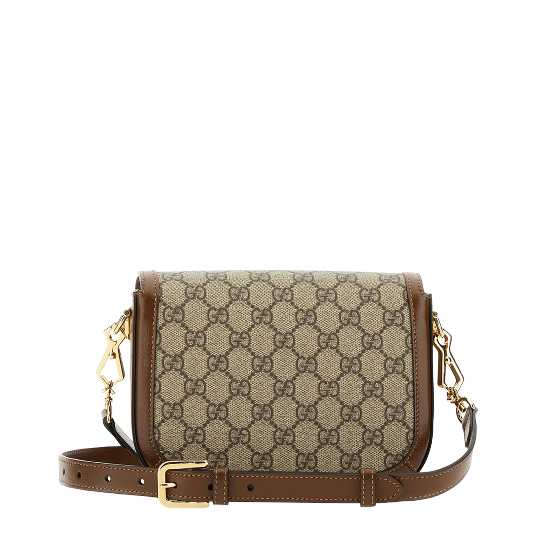 Horsebit 1955 Small Leather Shoulder Bag - Brown