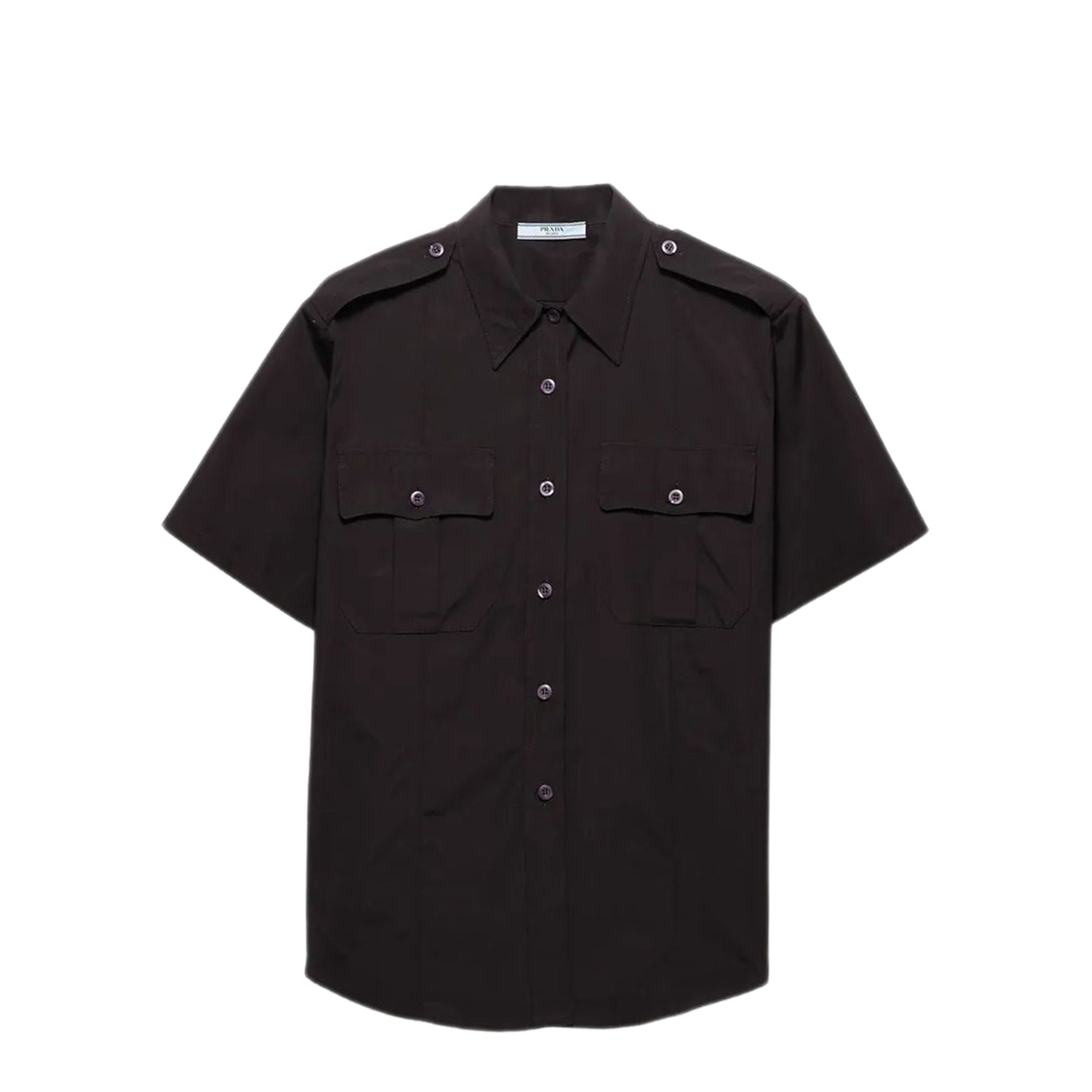 MAYFEYR - Prada - Short-Sleeved Poplin Utility Shirt - P411JSOOO1XV2F0002