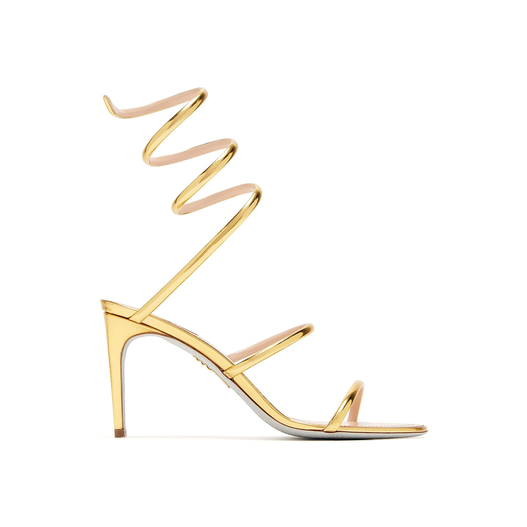 MAYFEYR - Rene Caovilla - Metallic Gold Cleo 80 Sandals - C123510800001L018DARK